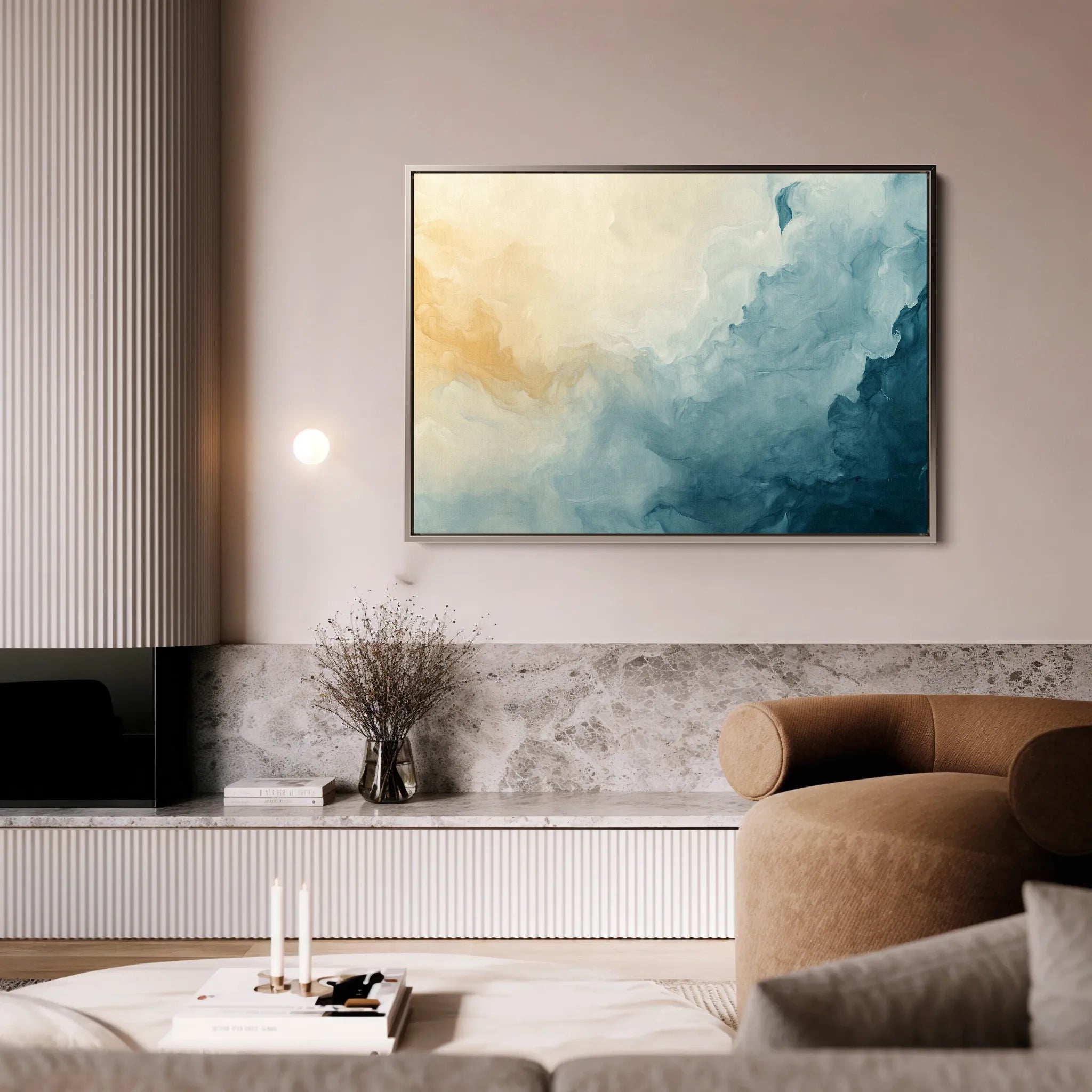 Abstract 687 Canvas Art 18" x 24" / 45 x 60 cm / Black