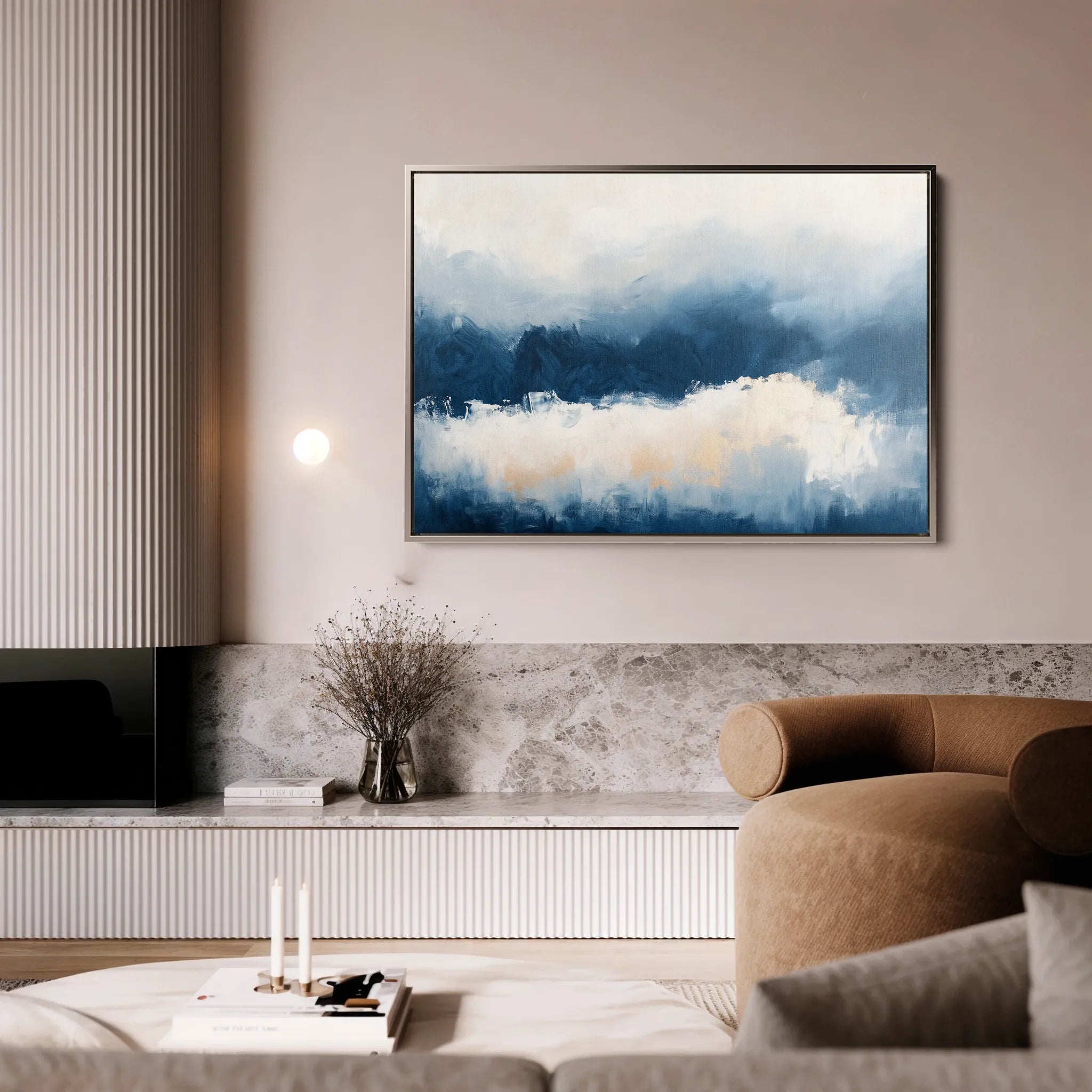 Abstract 688 Canvas Art 18" x 24" / 45 x 60 cm / Black