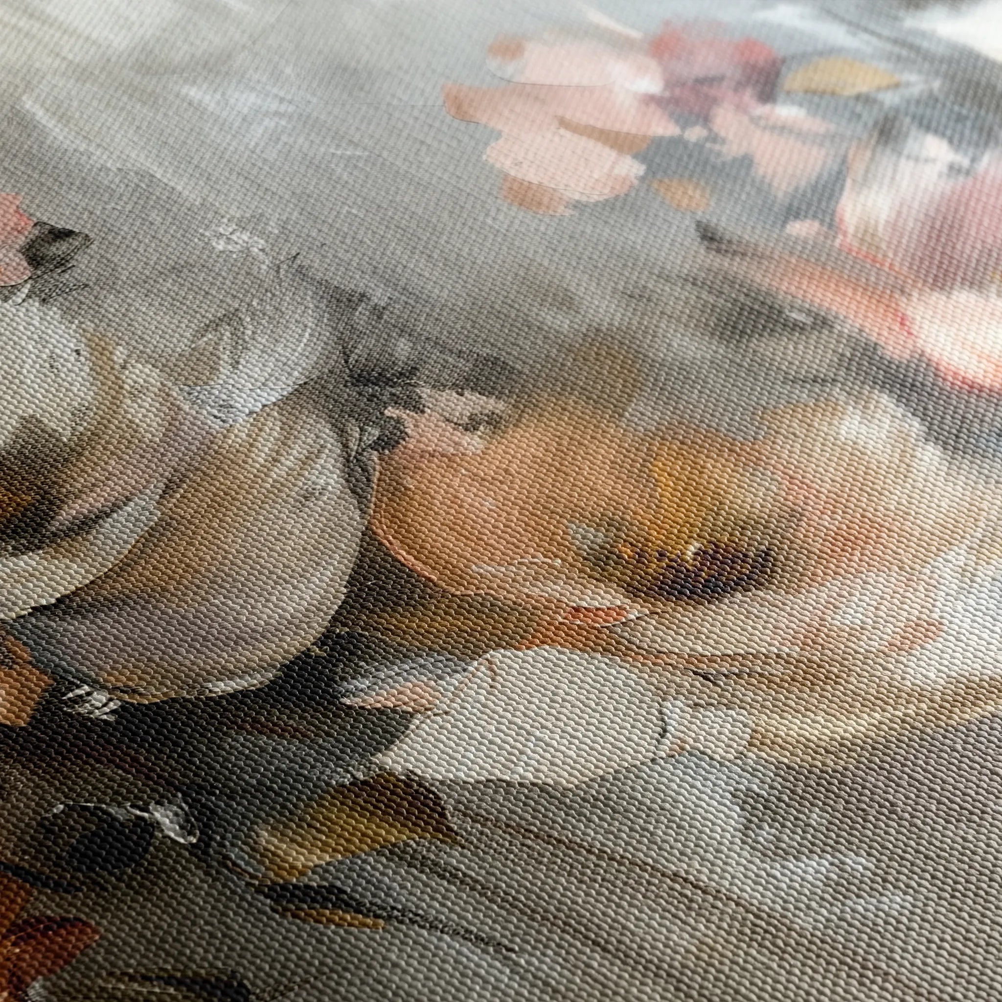 Floral 688 Canvas Art 18" x 24" / 45 x 60 cm / Black