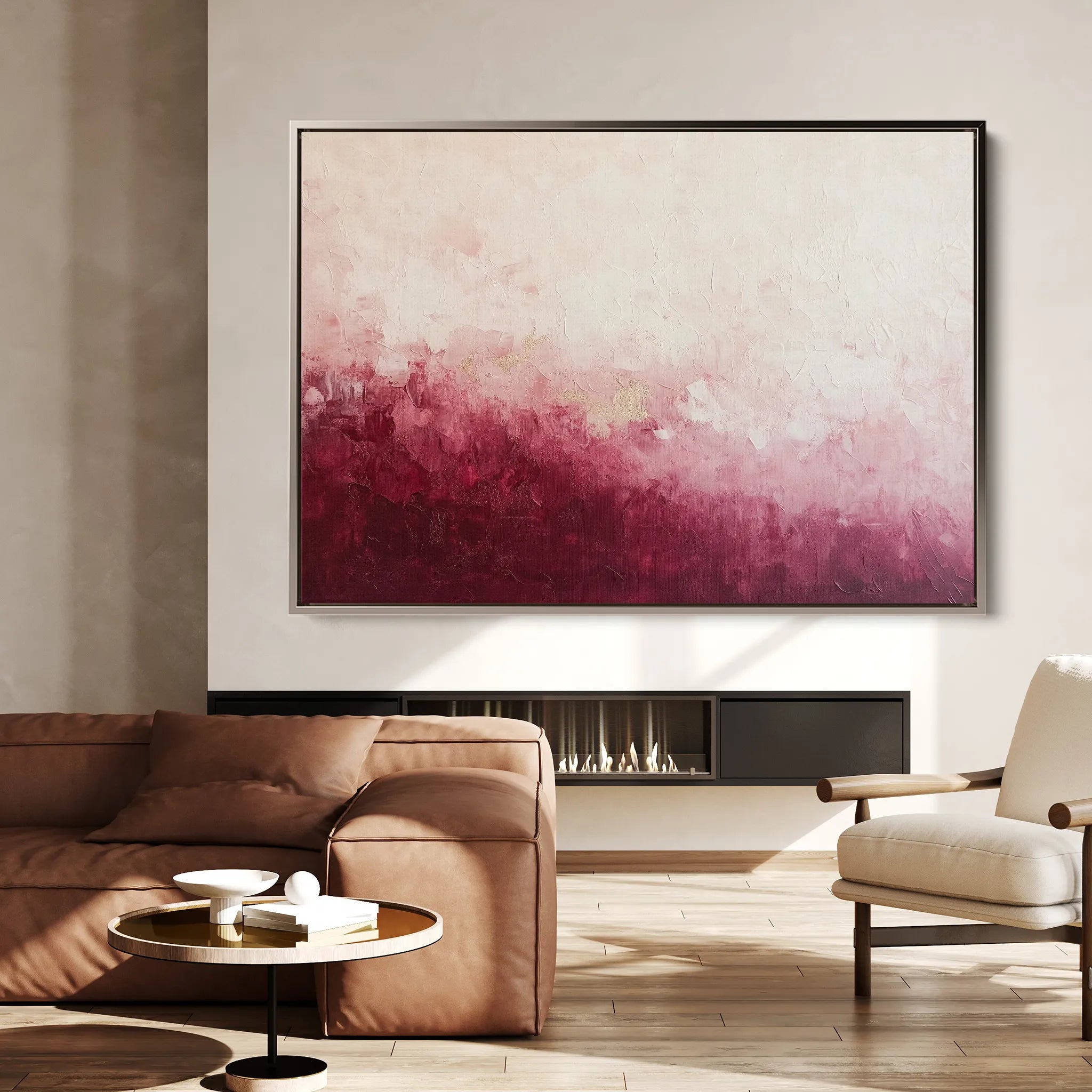 Abstract 689 Canvas Art 18" x 24" / 45 x 60 cm / Black