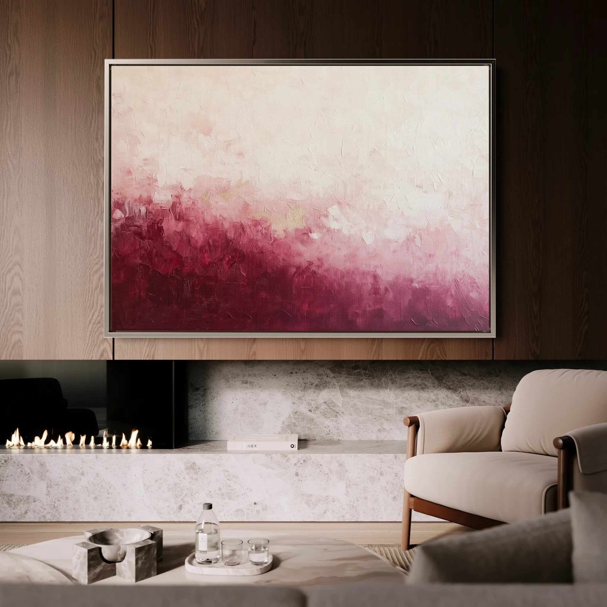 Abstract 689 Canvas Art 18" x 24" / 45 x 60 cm / Black