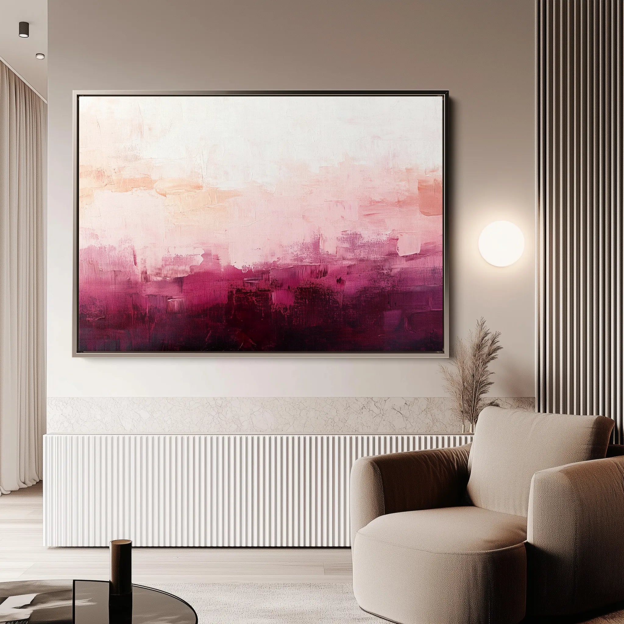 Abstract 691 Canvas Art 18" x 24" / 45 x 60 cm / Black