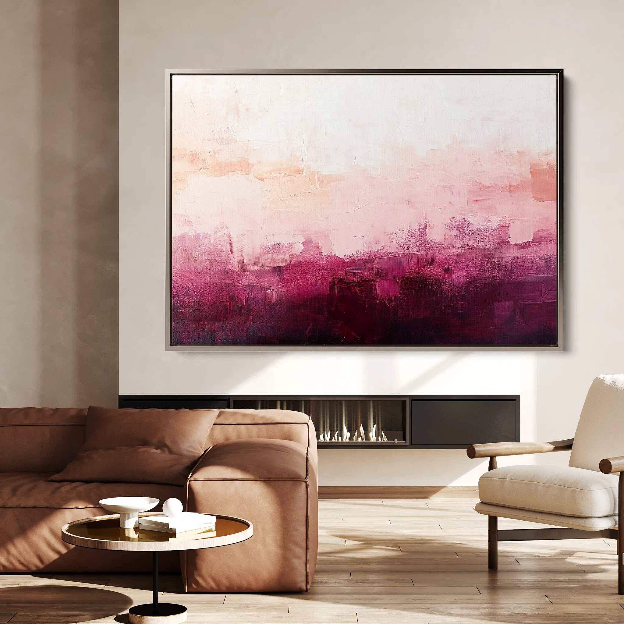 Abstract 691 Canvas Art 18" x 24" / 45 x 60 cm / Black