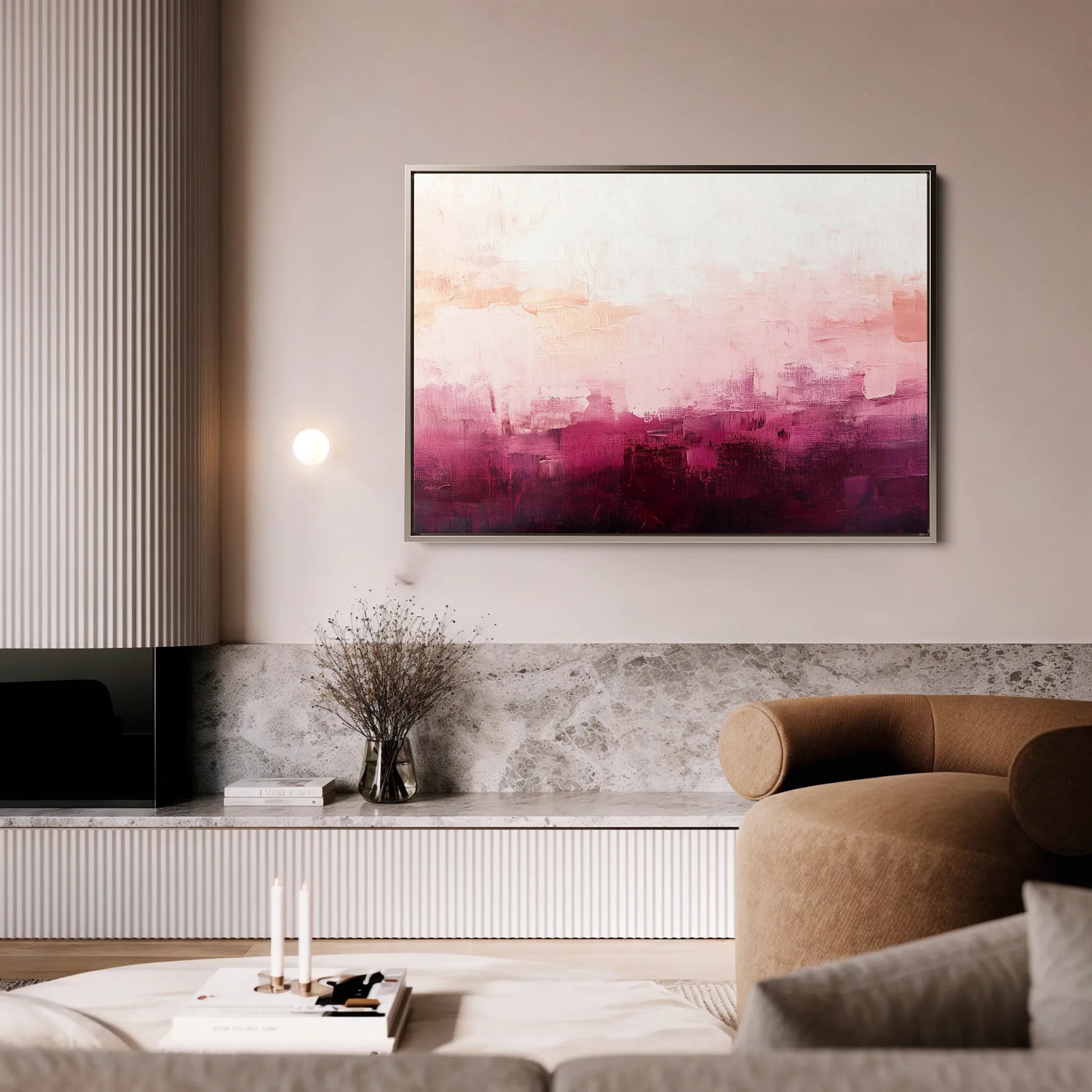 Abstract 691 Canvas Art 18" x 24" / 45 x 60 cm / Black