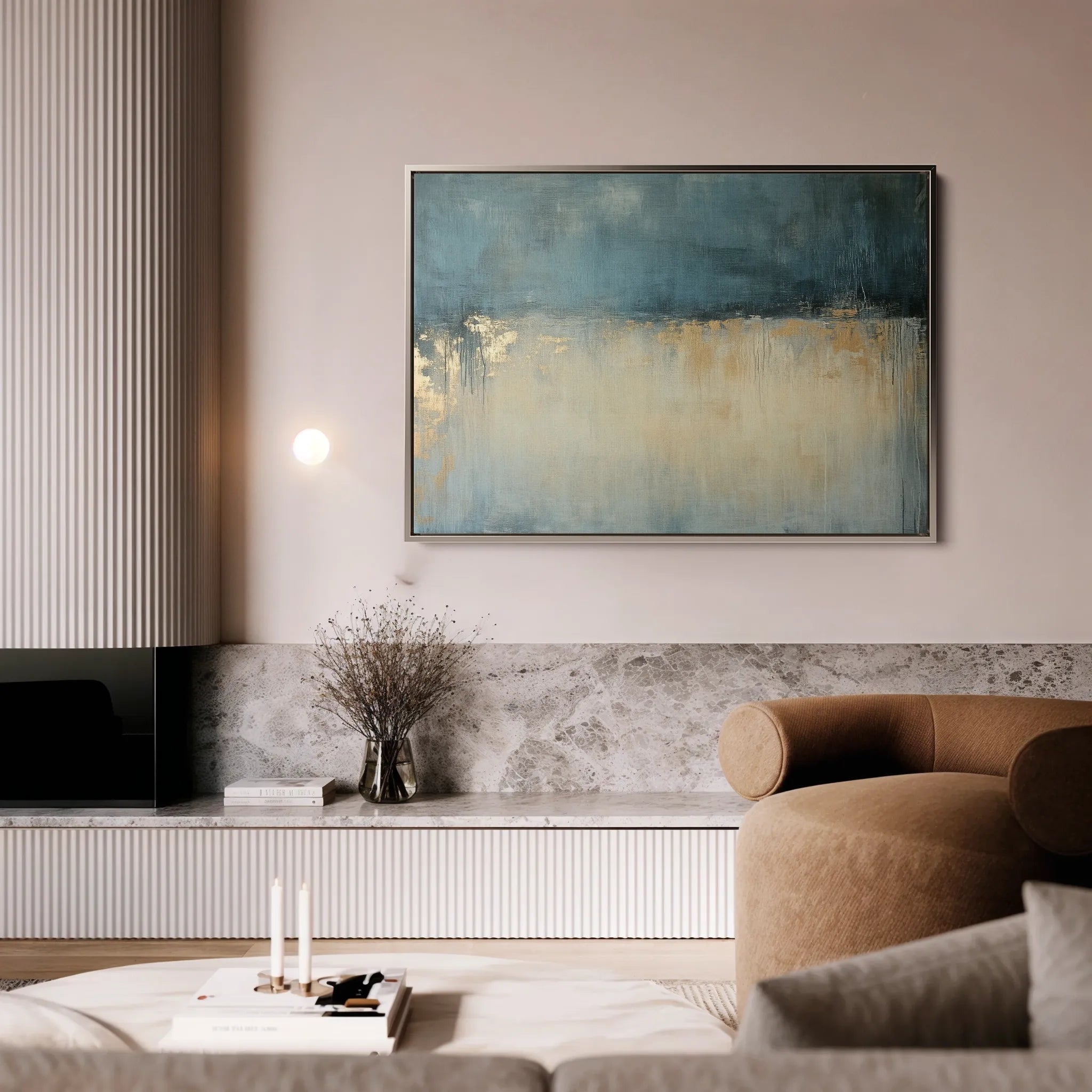 Abstract 693 Canvas Art 18" x 24" / 45 x 60 cm / Black