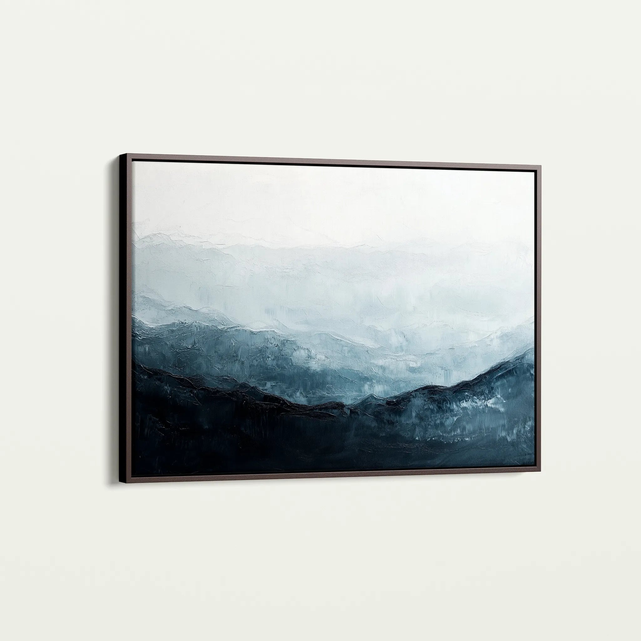 Abstract 694 Canvas Art 18" x 24" / 45 x 60 cm / Black