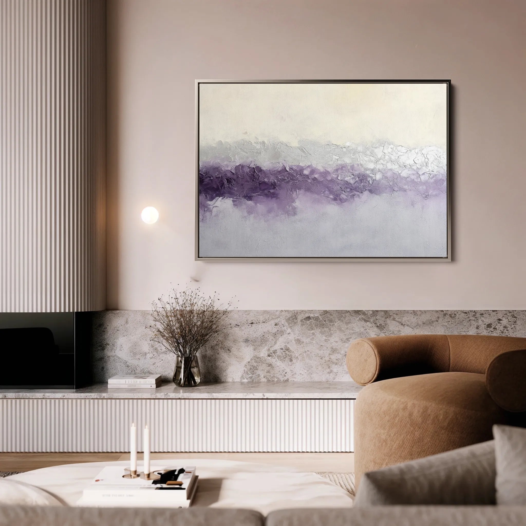 Abstract 695 Canvas Art 18" x 24" / 45 x 60 cm / Black
