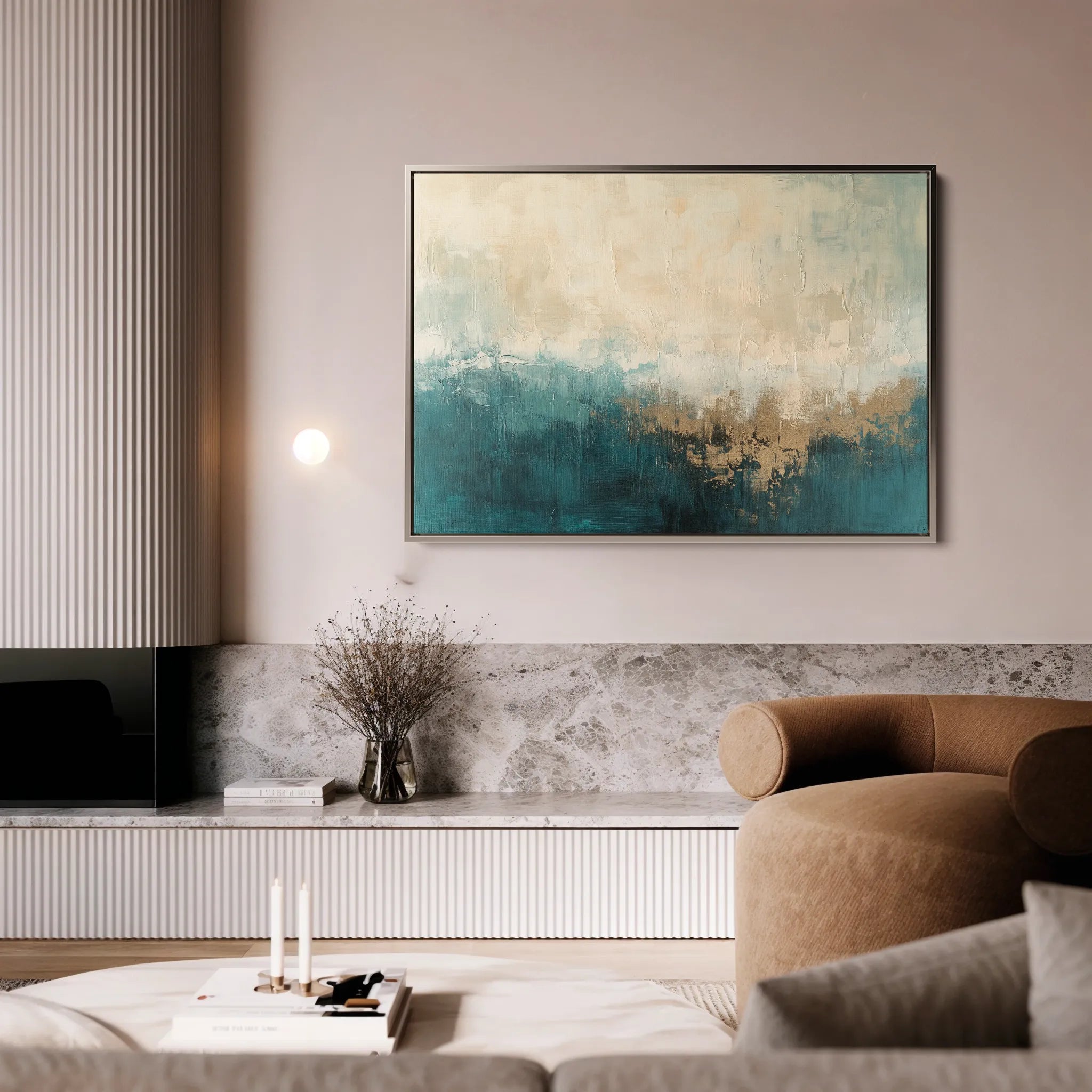 Abstract 699 Canvas Art 18" x 24" / 45 x 60 cm / Black