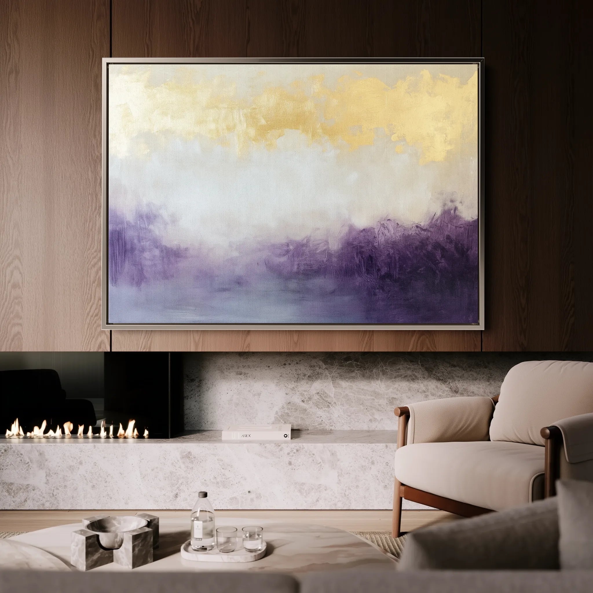 Abstract 700 Canvas Art 18" x 24" / 45 x 60 cm / Black