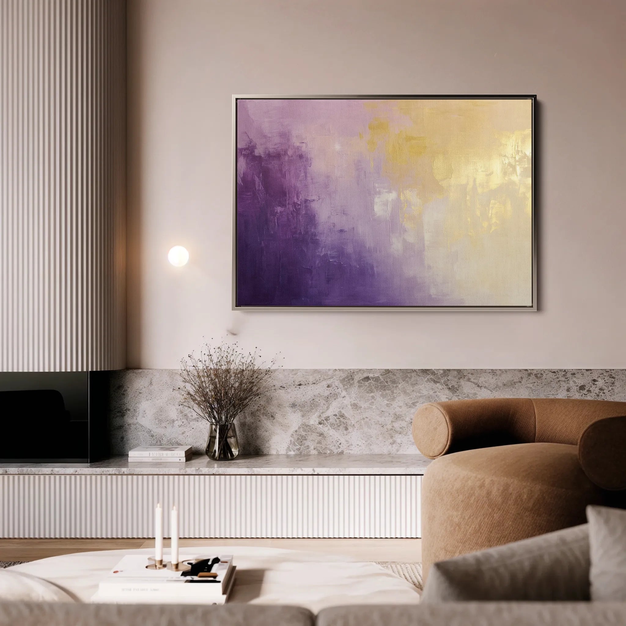 Abstract 701 Canvas Art 18" x 24" / 45 x 60 cm / Black