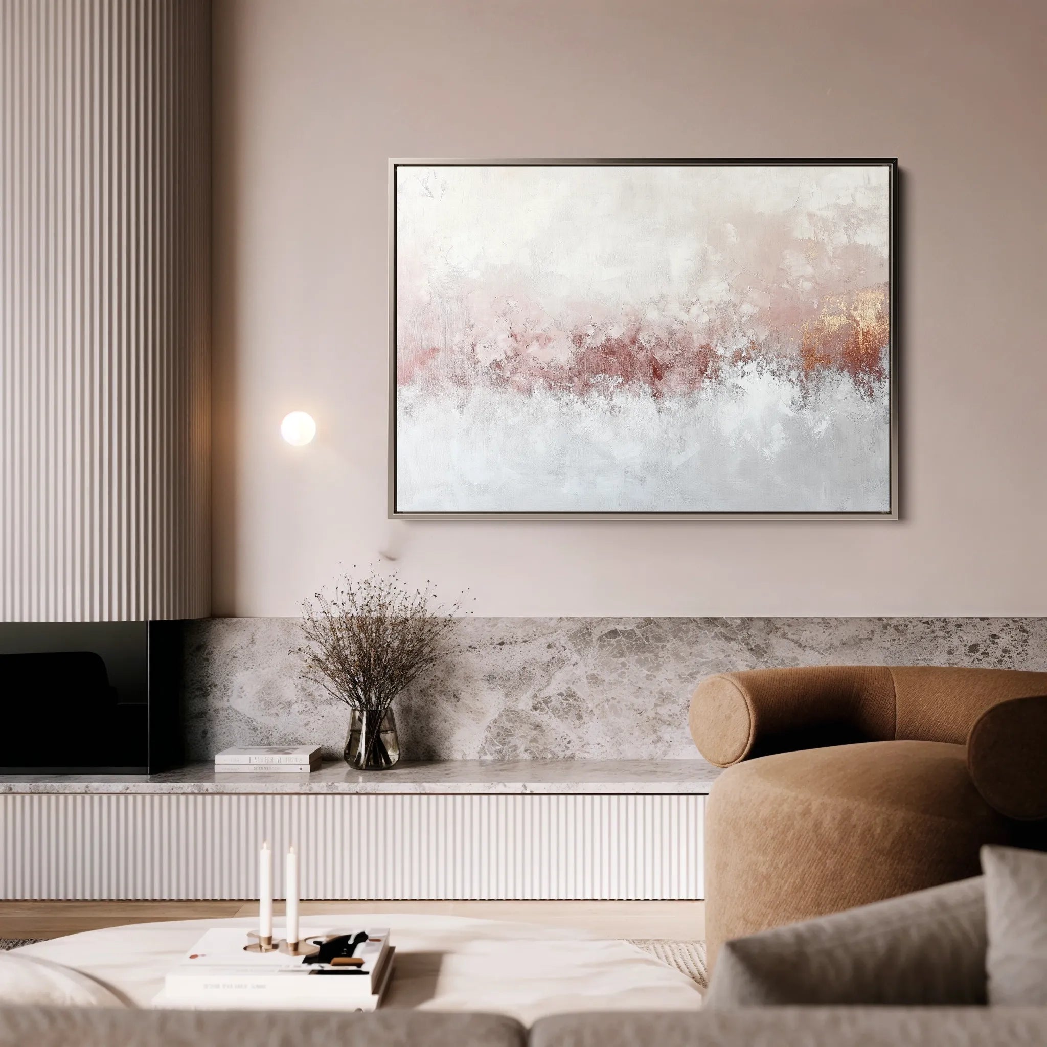 Abstract 702 Canvas Art 18" x 24" / 45 x 60 cm / Black