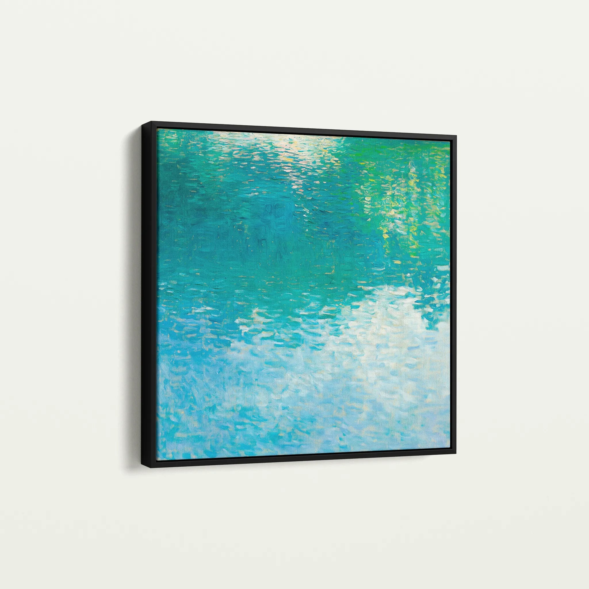 Abstract 711 Canvas Art 16" x 16" / 40 x 40 cm / Black