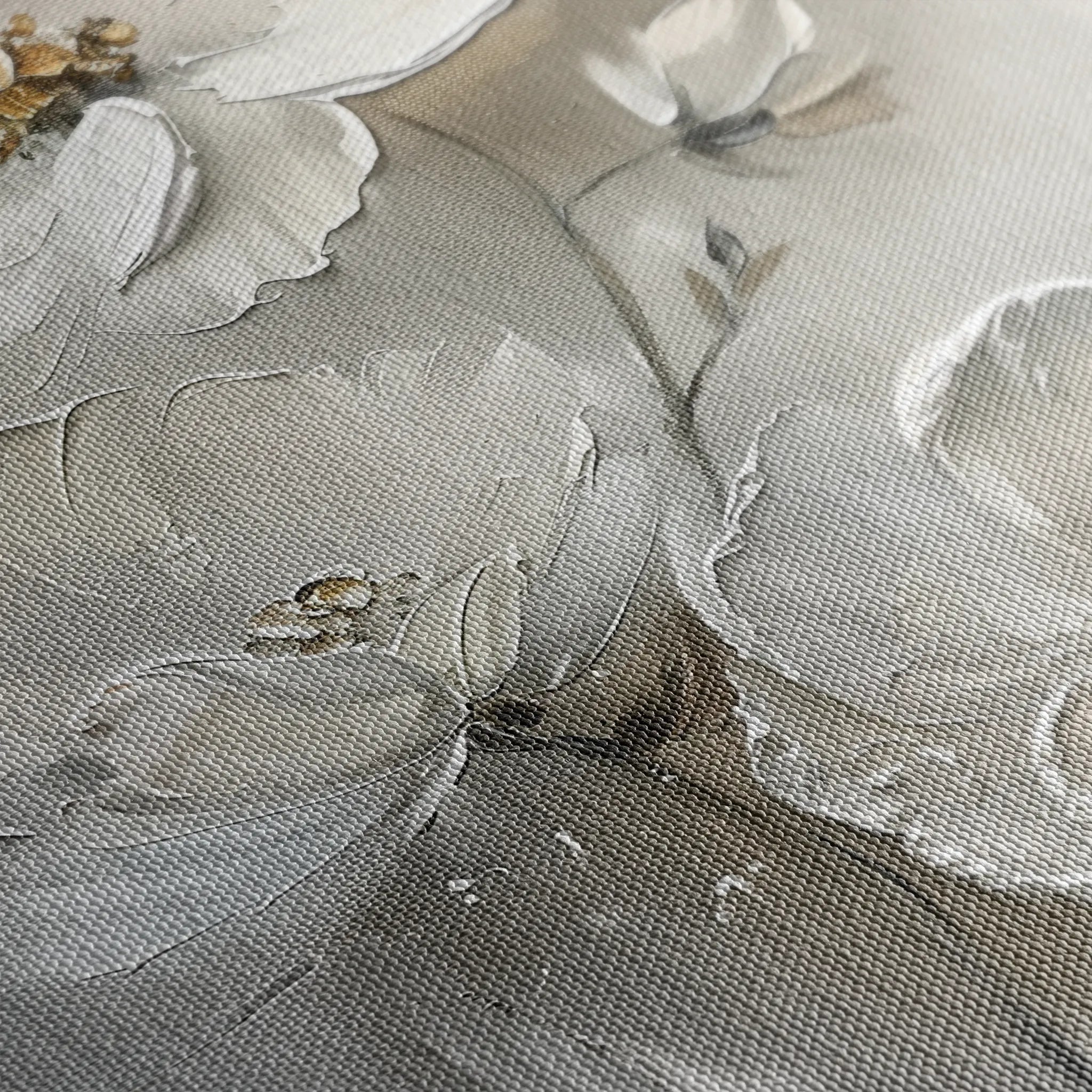 Floral 715 Canvas Art 18" x 24" / 45 x 60 cm / Black