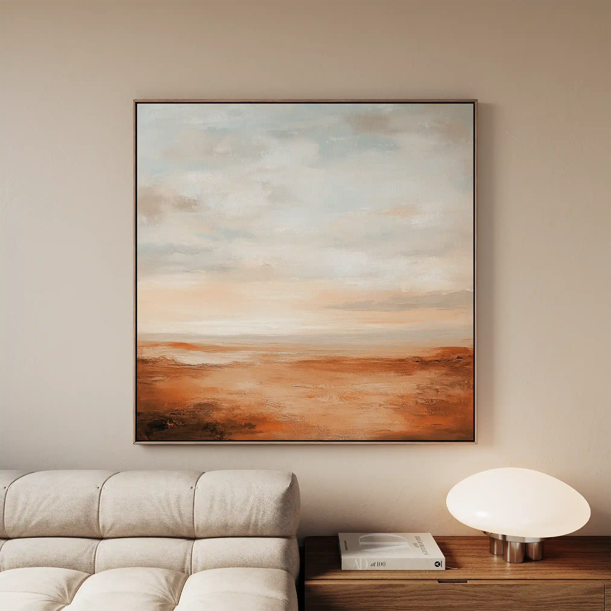 Abstract 720 Canvas Art 16" x 16" / 40 x 40 cm / Black