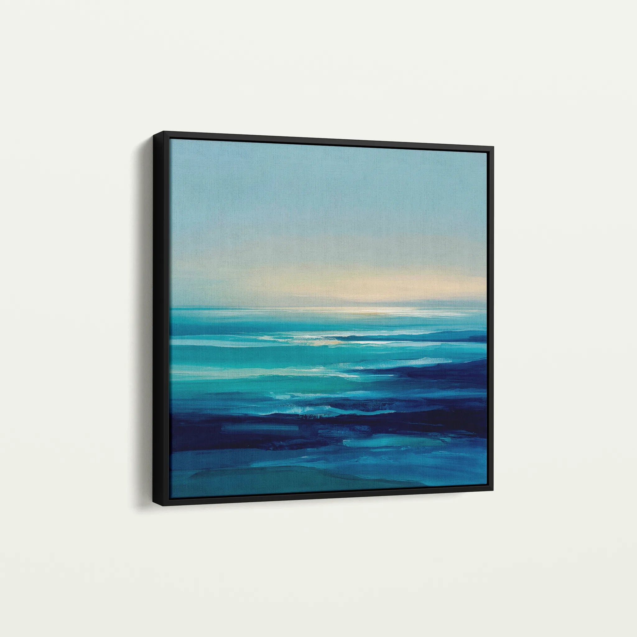 Abstract 721 Canvas Art 16" x 16" / 40 x 40 cm / Black