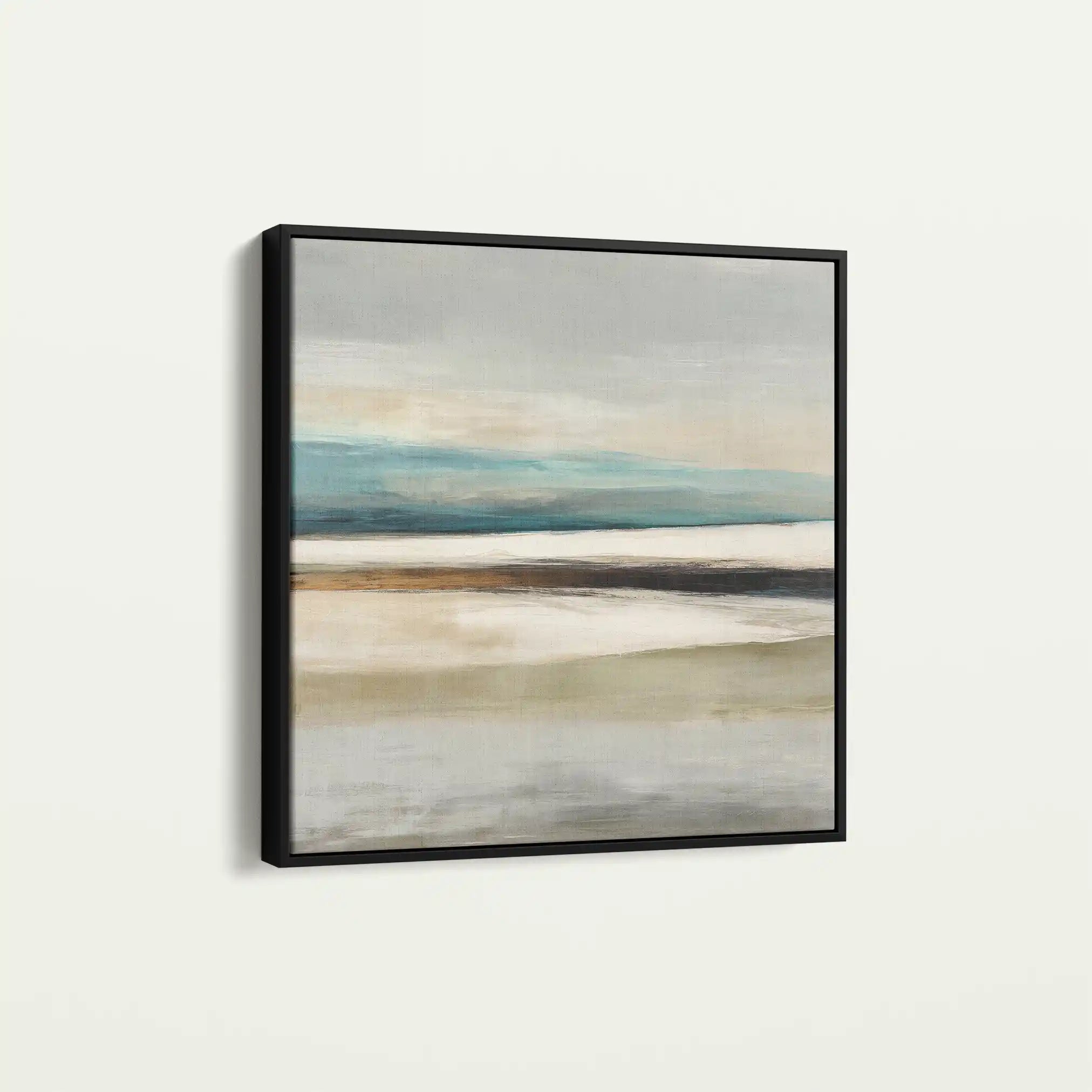 Abstract 725 Canvas Art 16" x 16" / 40 x 40 cm / Black
