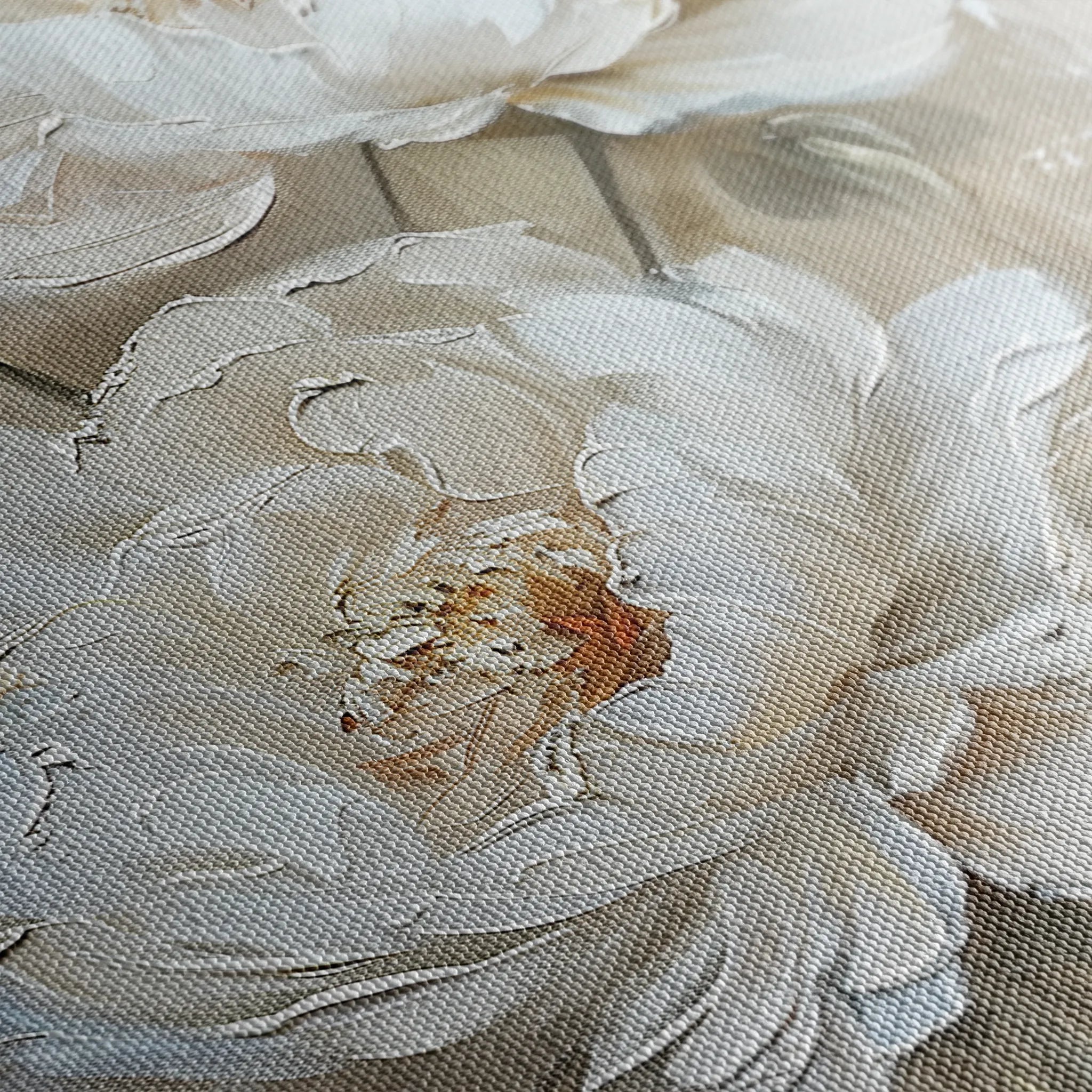 Floral 726 Canvas Art 18" x 24" / 45 x 60 cm / Black