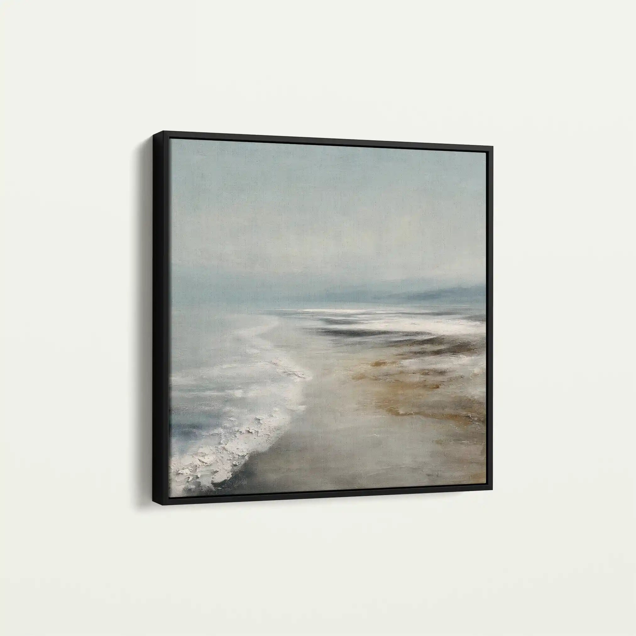 Abstract 727 Canvas Art 16" x 16" / 40 x 40 cm / Black