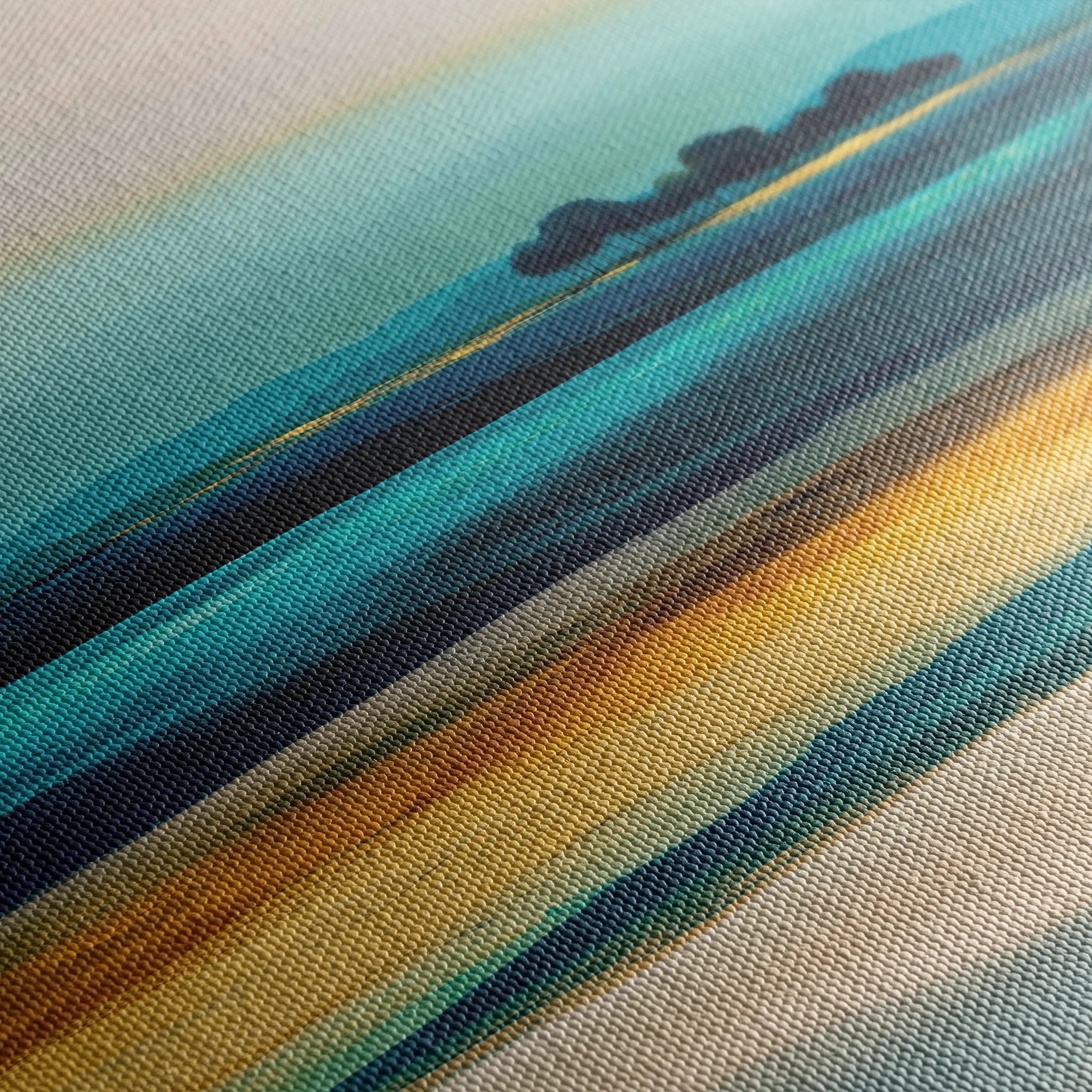 Abstract 740 Canvas Art 16" x 16" / 40 x 40 cm / Black