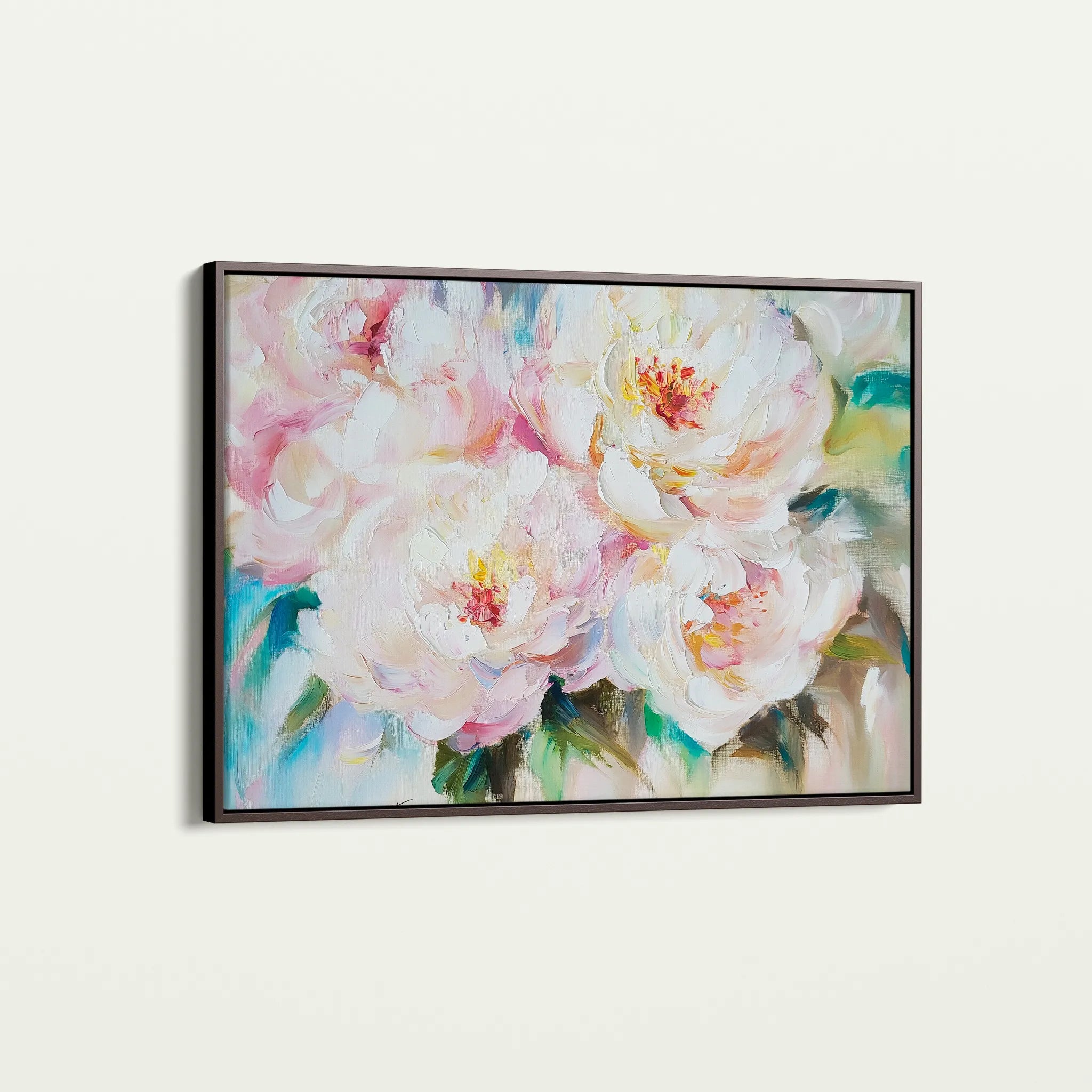 Floral 753 Canvas Art 18" x 24" / 45 x 60 cm / Black
