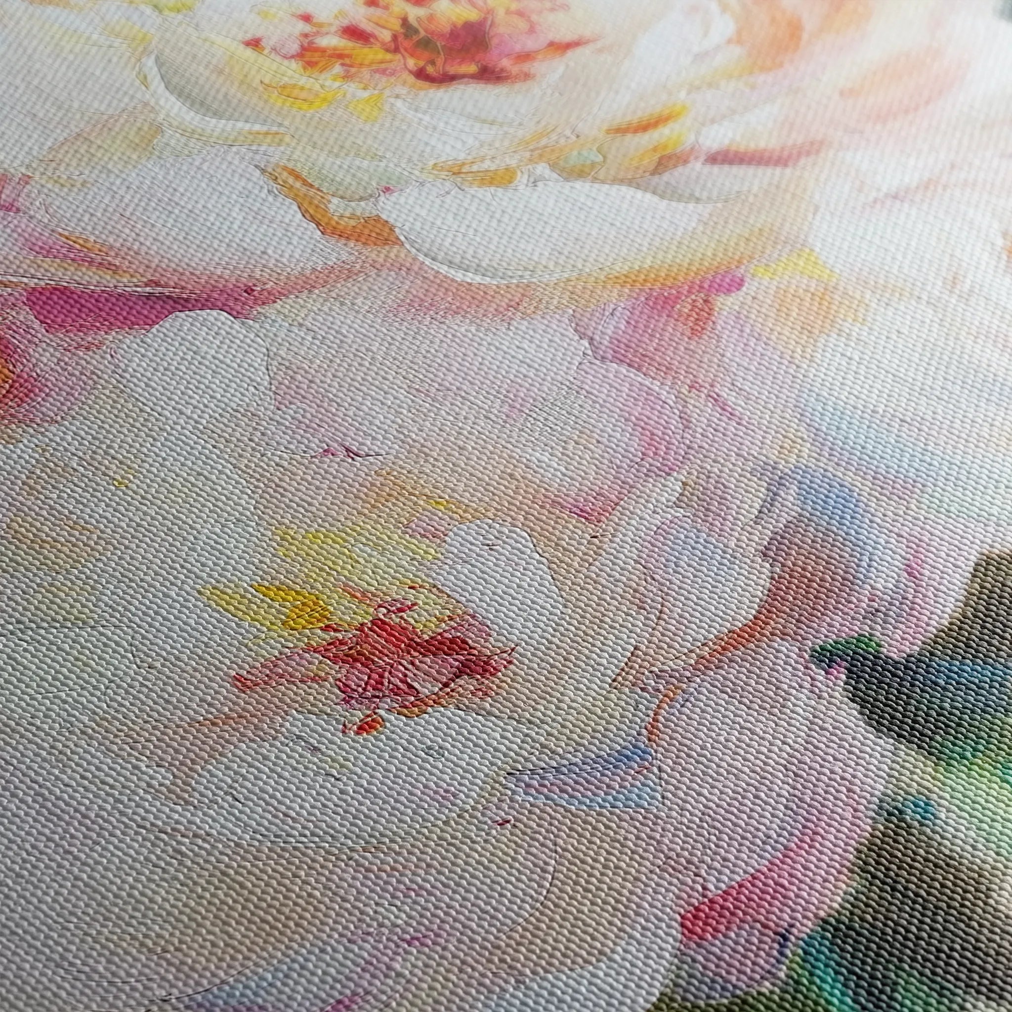 Floral 753 Canvas Art 18" x 24" / 45 x 60 cm / Black