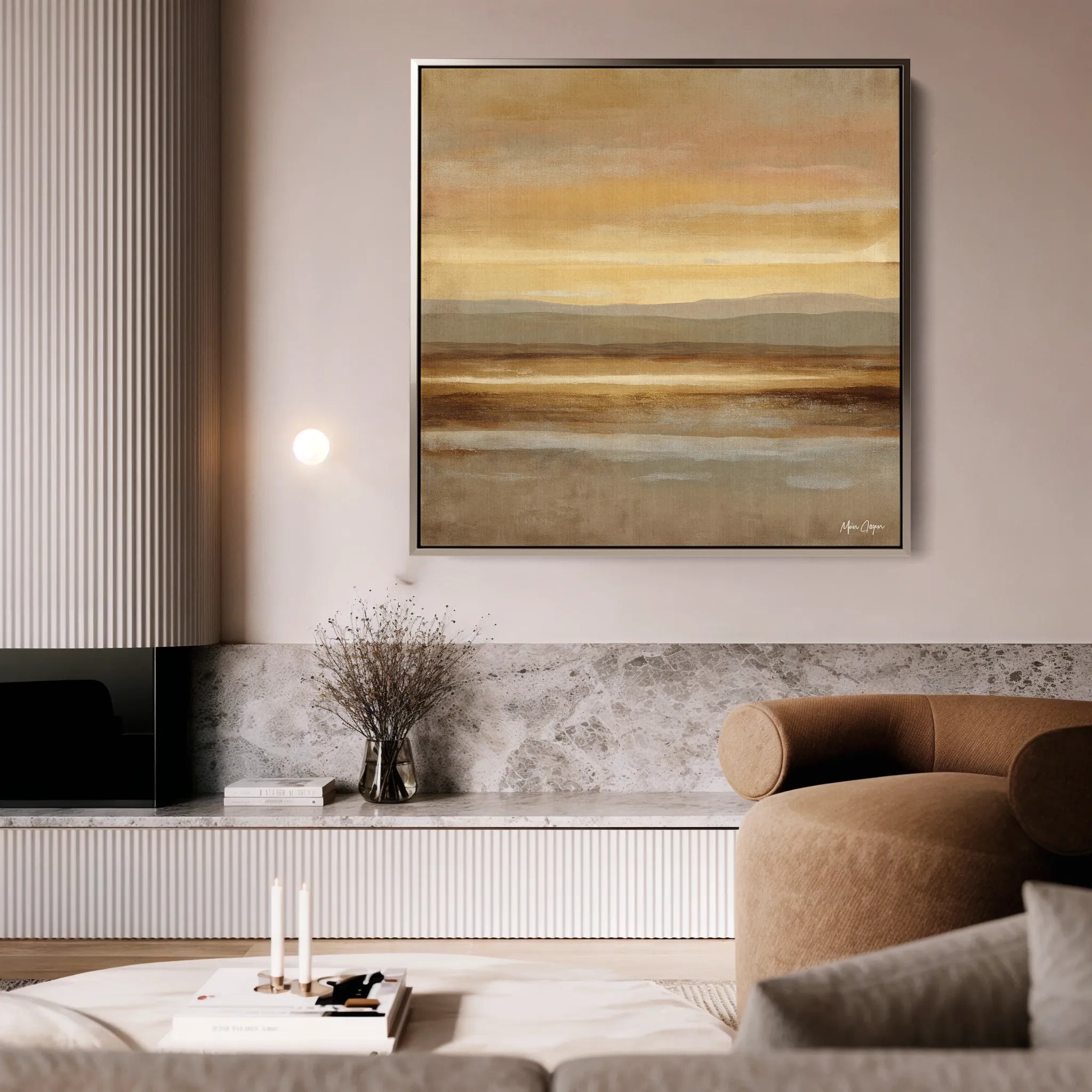 Abstract 766 Canvas Art 16" x 16" / 40 x 40 cm / Black