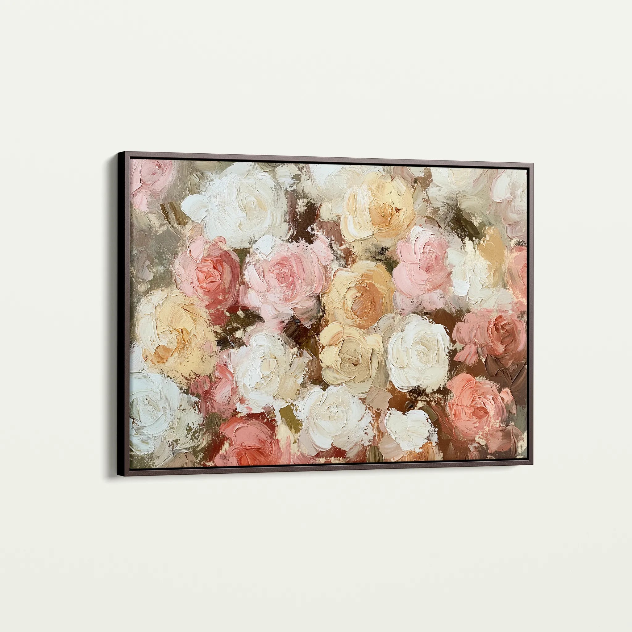 Floral 779 Canvas Art 18" x 24" / 45 x 60 cm / Black