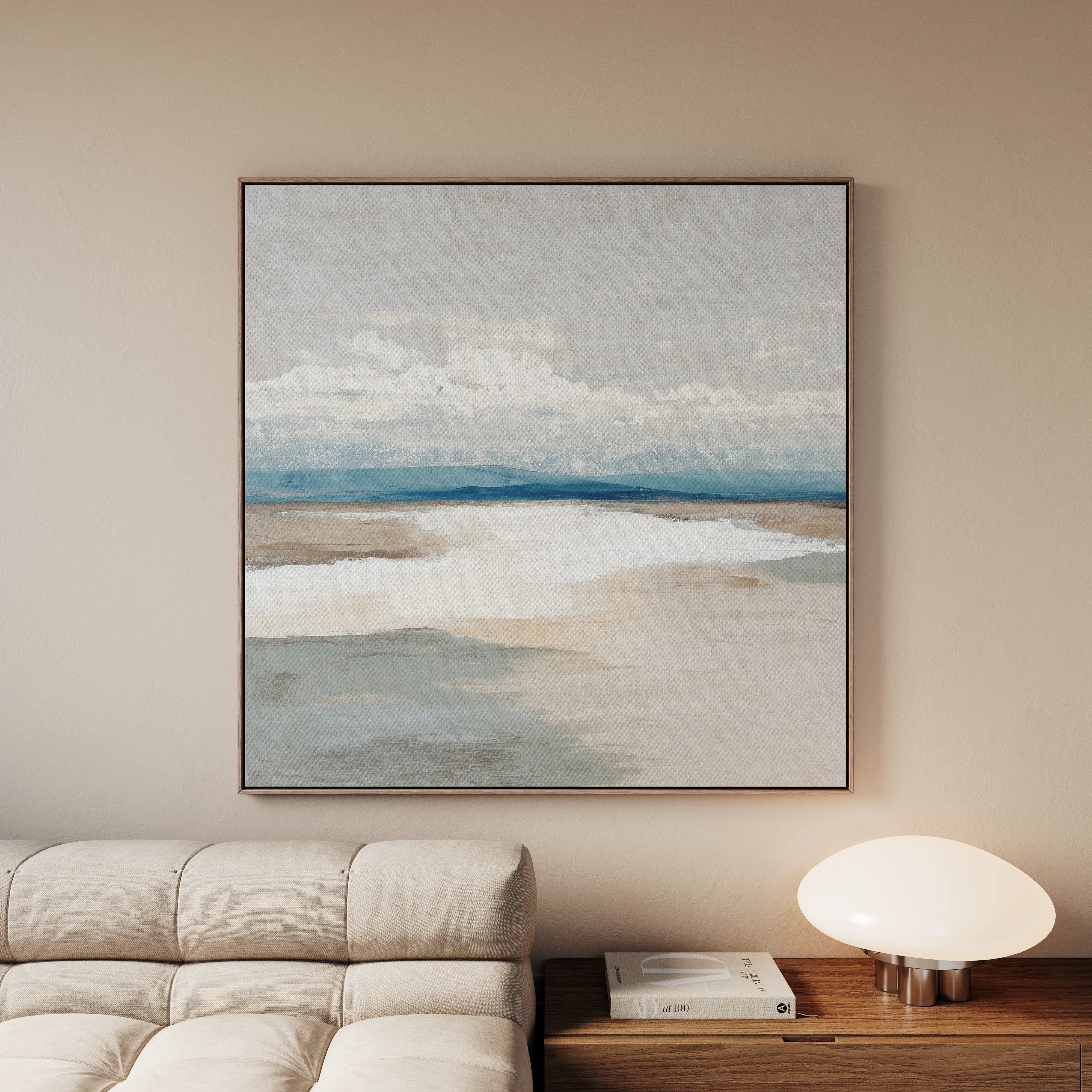 Abstract 780 Canvas Art 16" x 16" / 40 x 40 cm / Black