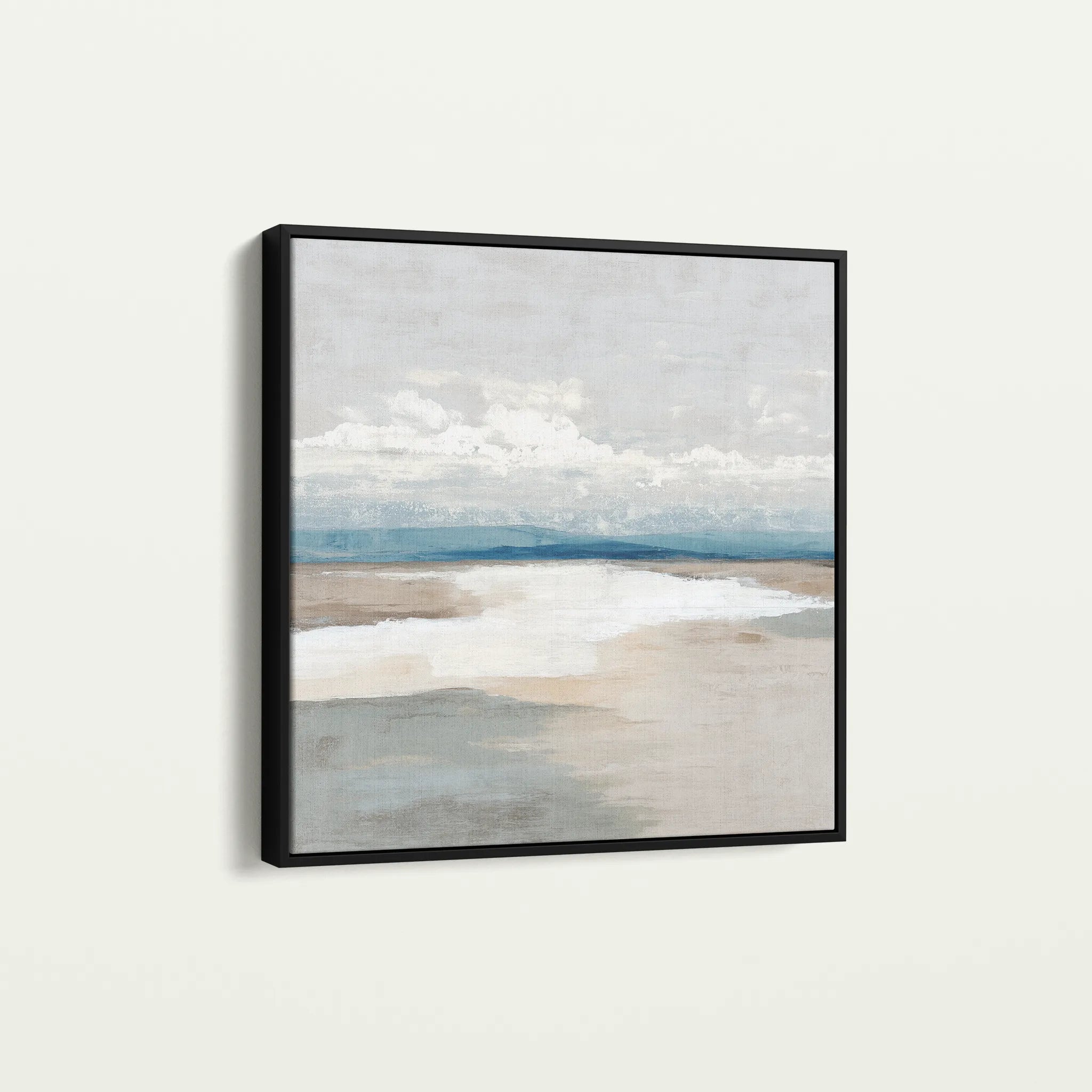 Abstract 780 Canvas Art 16" x 16" / 40 x 40 cm / Black