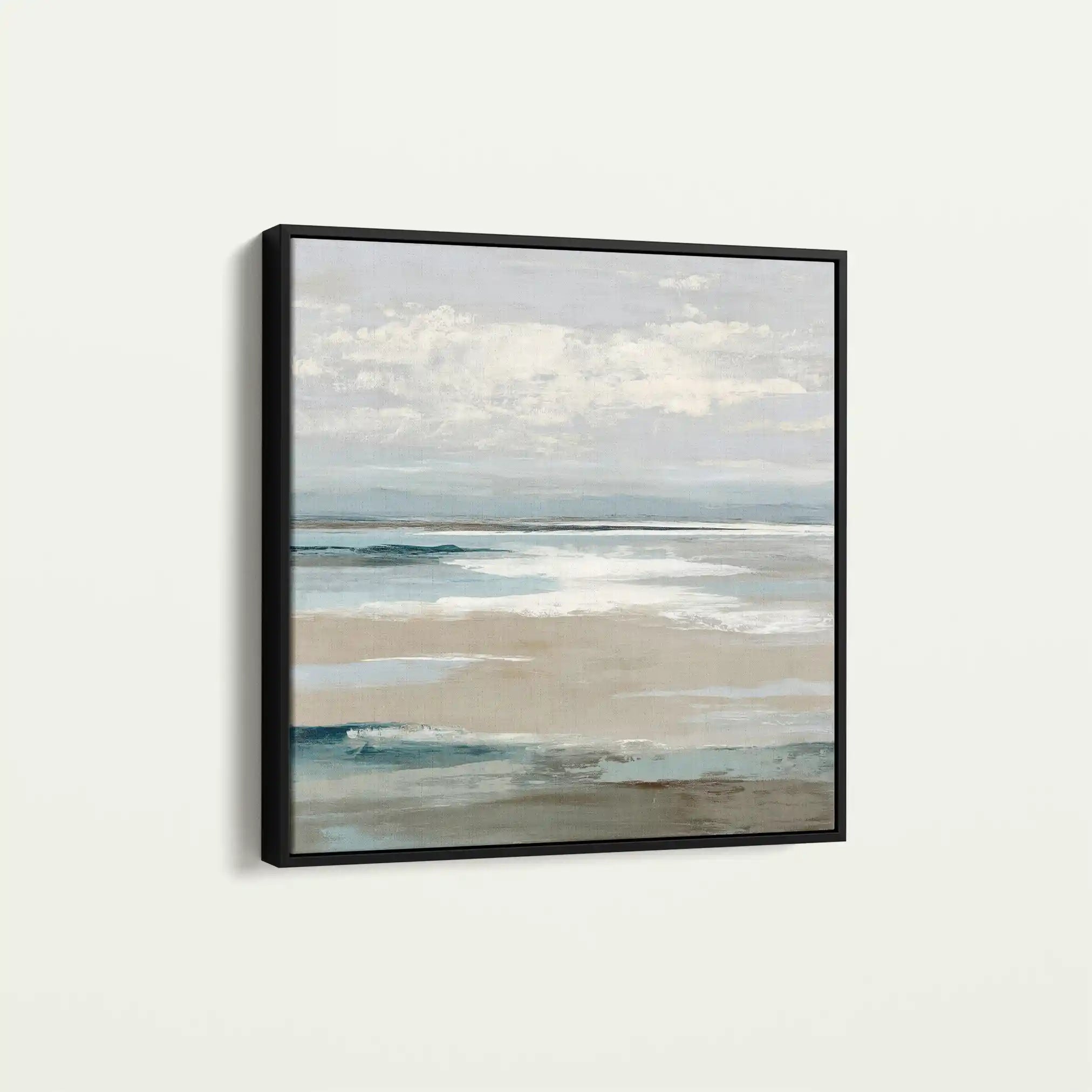 Abstract 784 Canvas Art 16" x 16" / 40 x 40 cm / Black