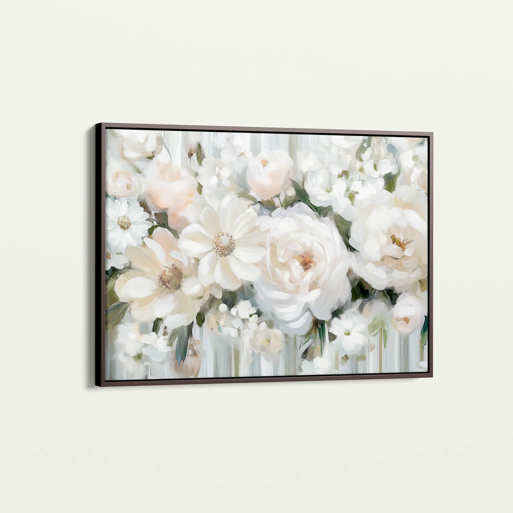 Floral 786 Canvas Art 18" x 24" / 45 x 60 cm / Black