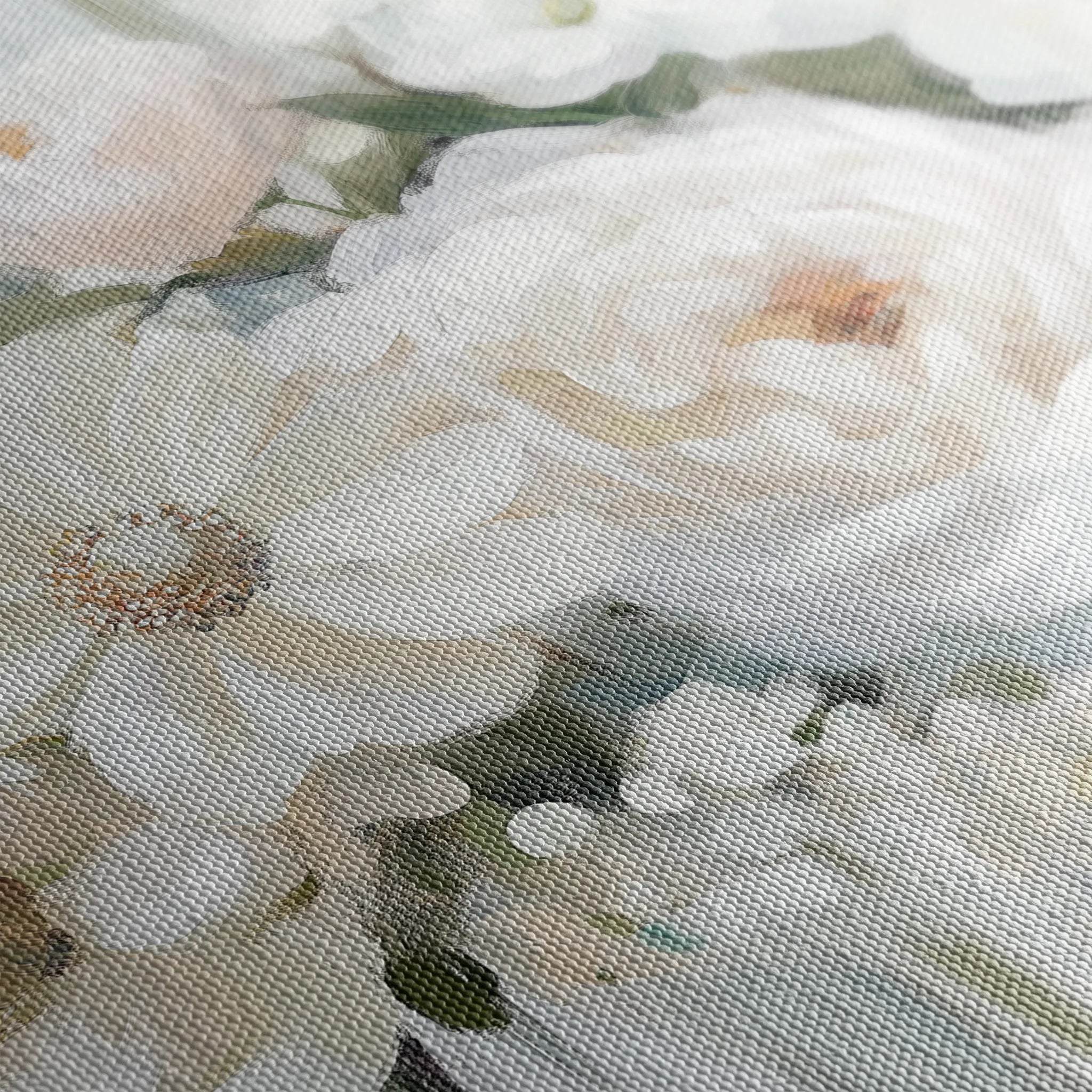 Floral 786 Canvas Art 18" x 24" / 45 x 60 cm / Black