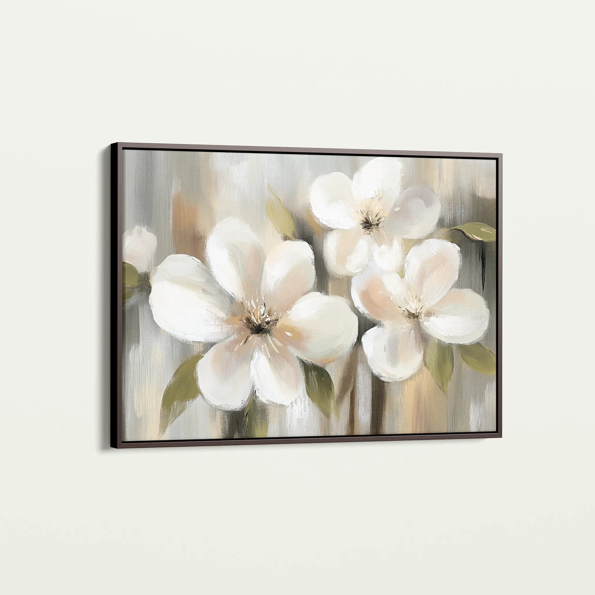 Floral 787 Canvas Art 18" x 24" / 45 x 60 cm / Black
