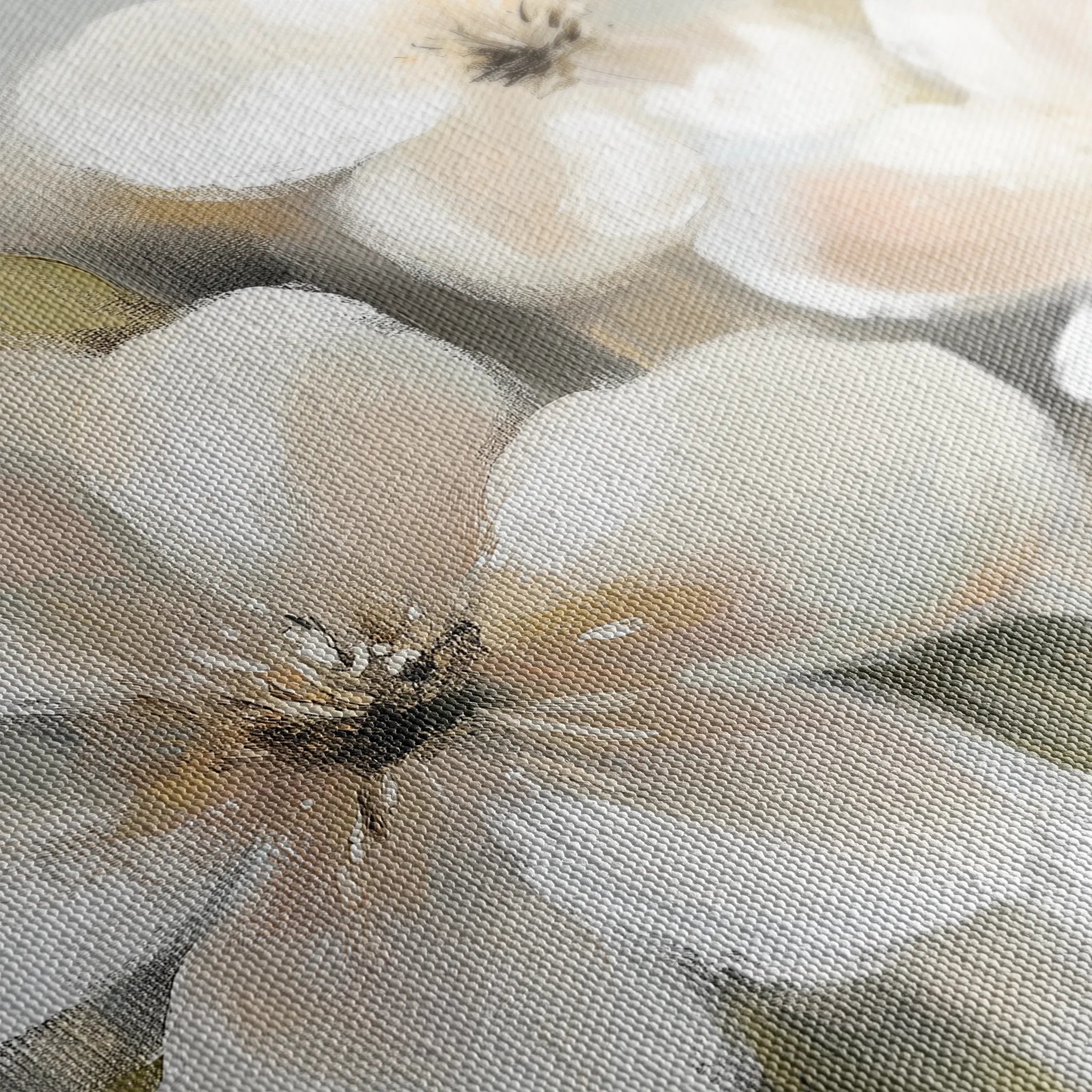 Floral 787 Canvas Art 18" x 24" / 45 x 60 cm / Black