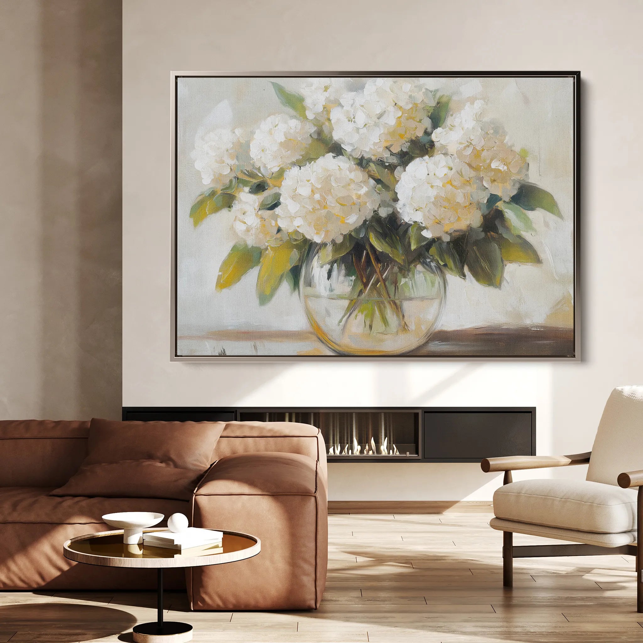 Floral 788 Canvas Art 18" x 24" / 45 x 60 cm / Black