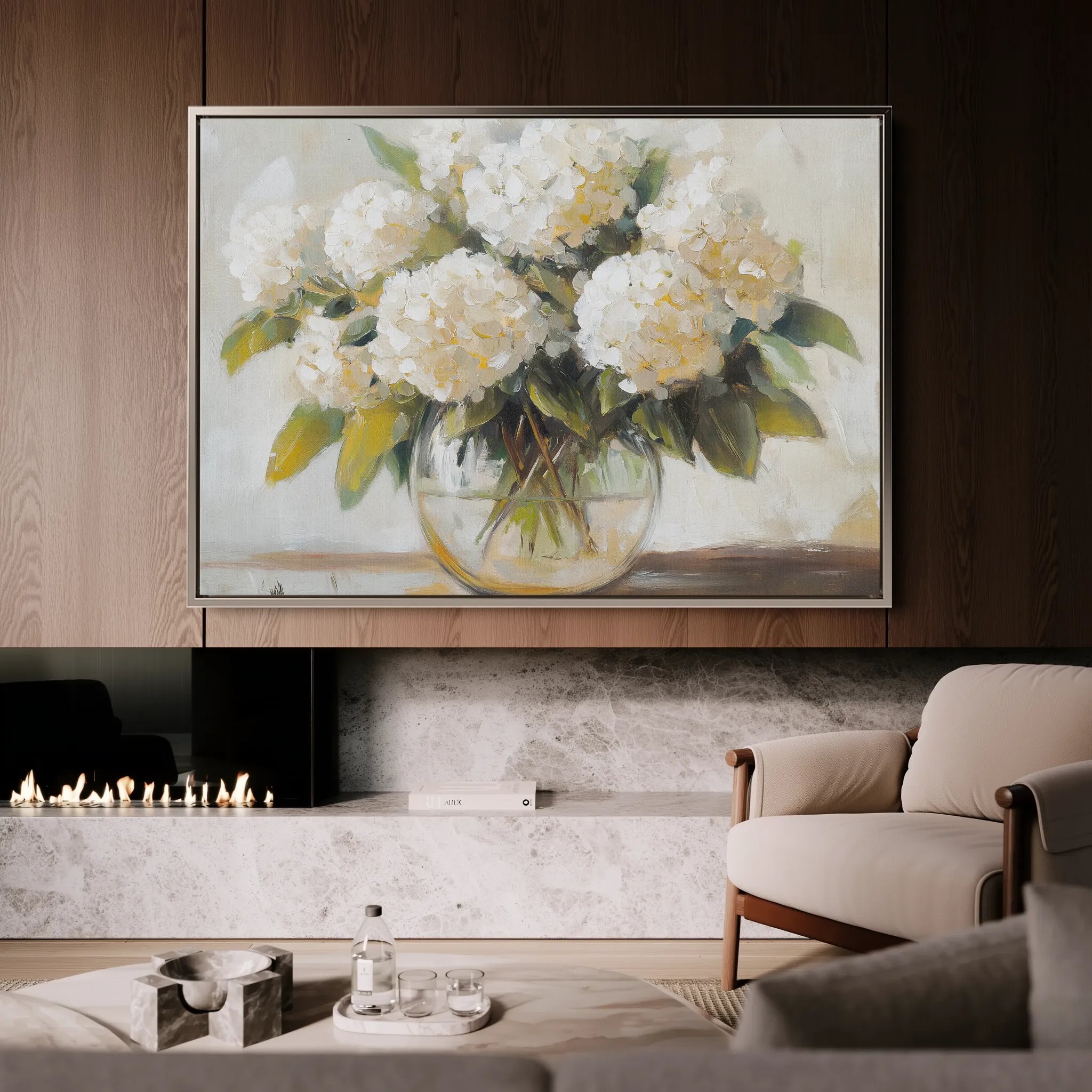 Floral 788 Canvas Art 18" x 24" / 45 x 60 cm / Black