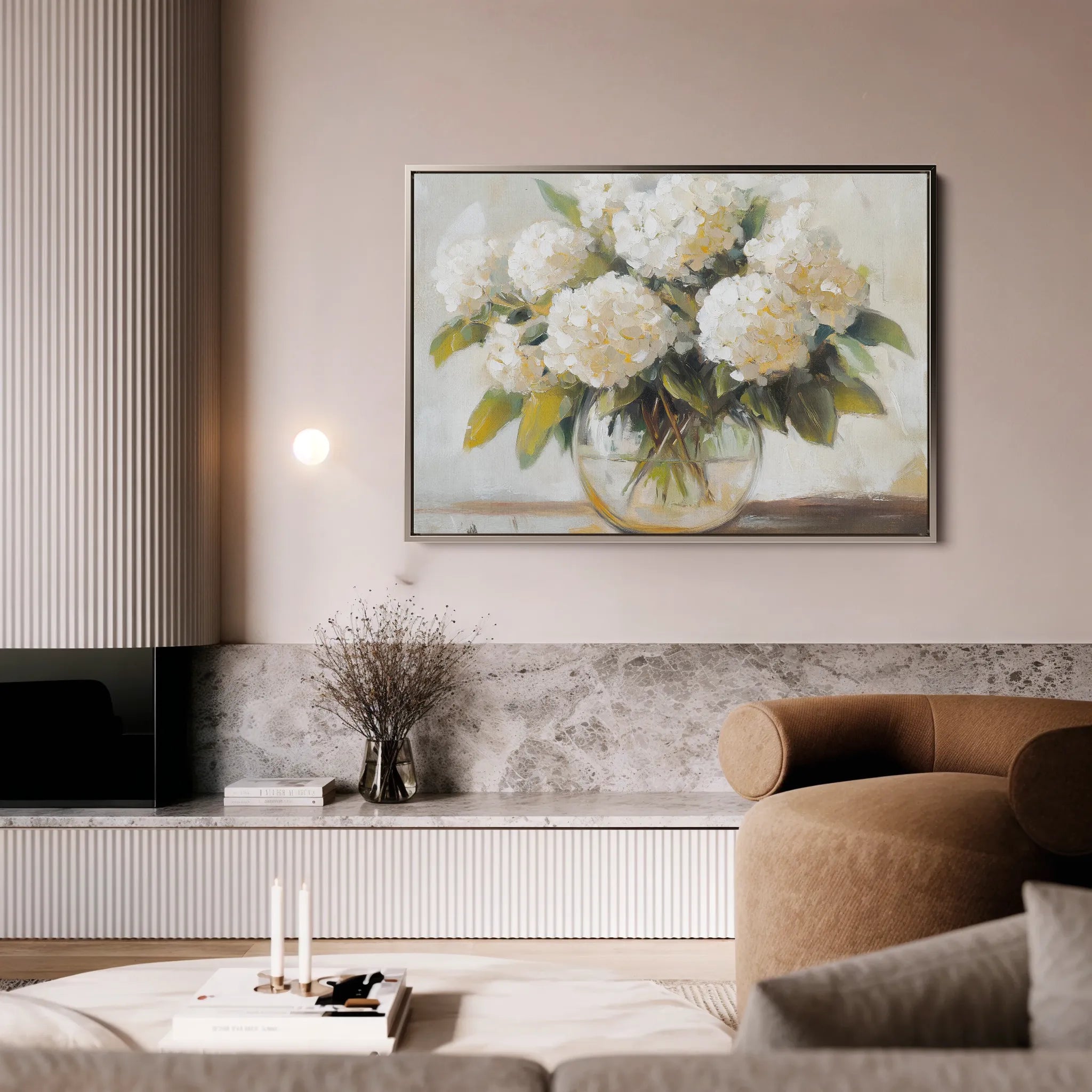 Floral 788 Canvas Art 18" x 24" / 45 x 60 cm / Black