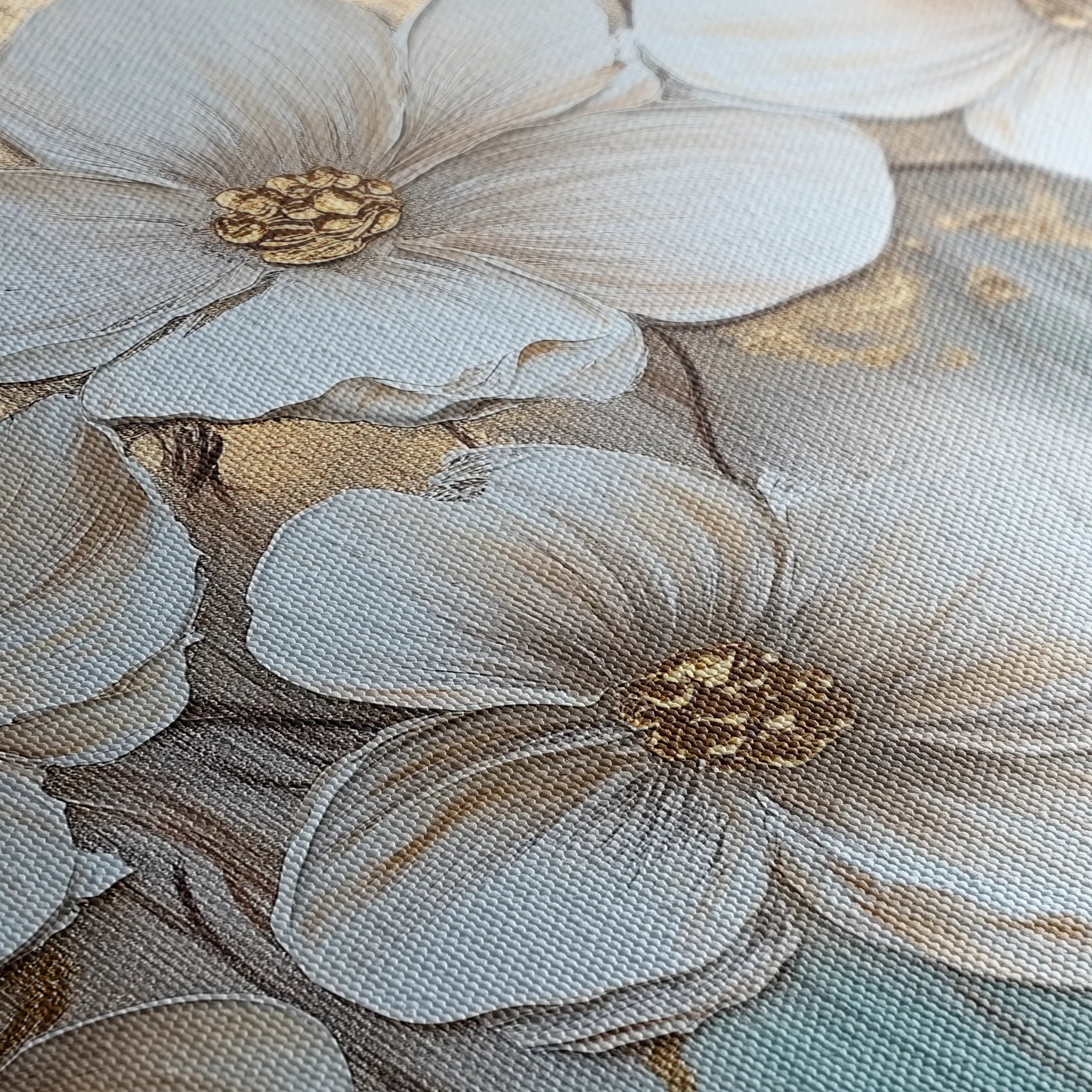 Floral 791 Canvas Art 18" x 24" / 45 x 60 cm / Black