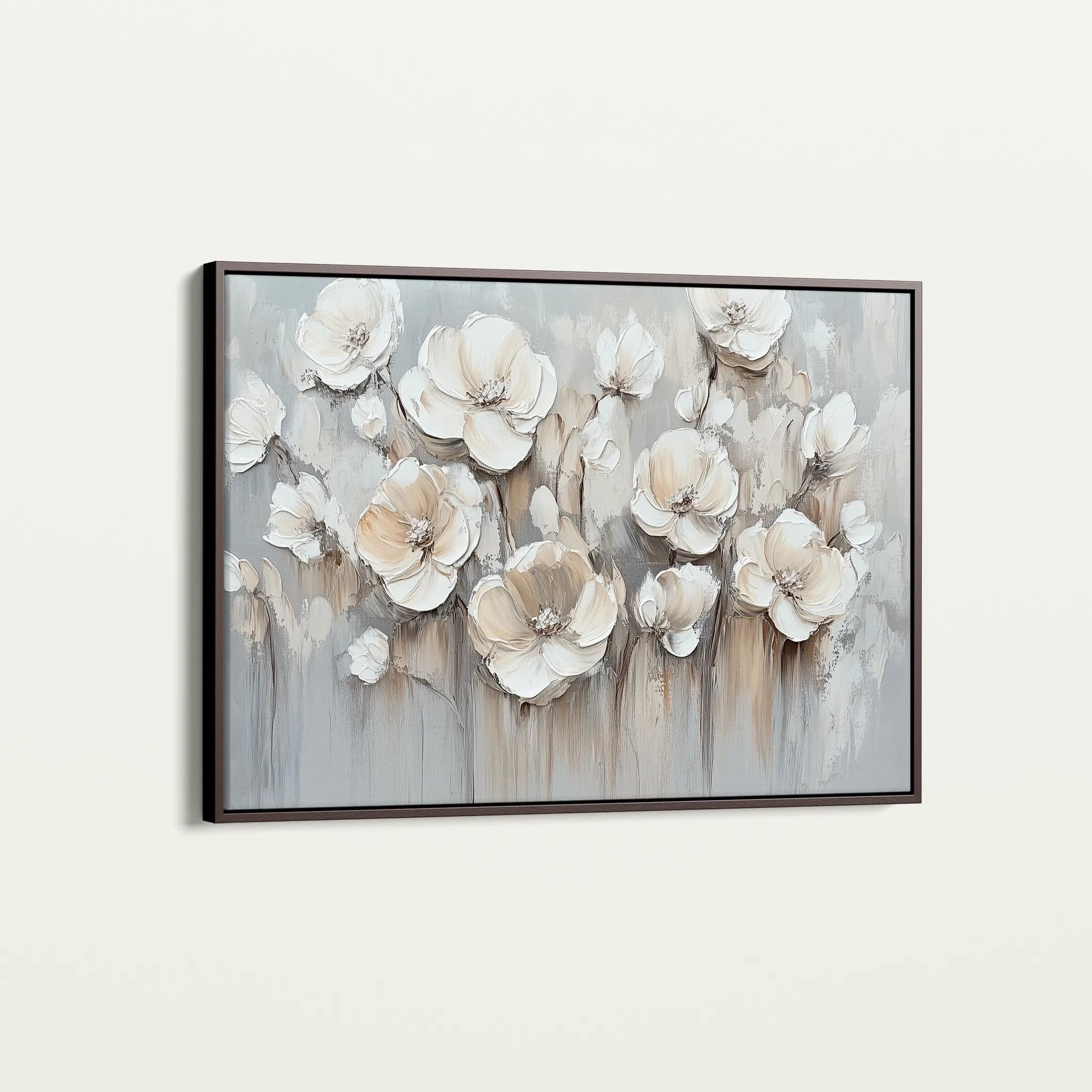 Floral 793 Canvas Art 18" x 24" / 45 x 60 cm / Black