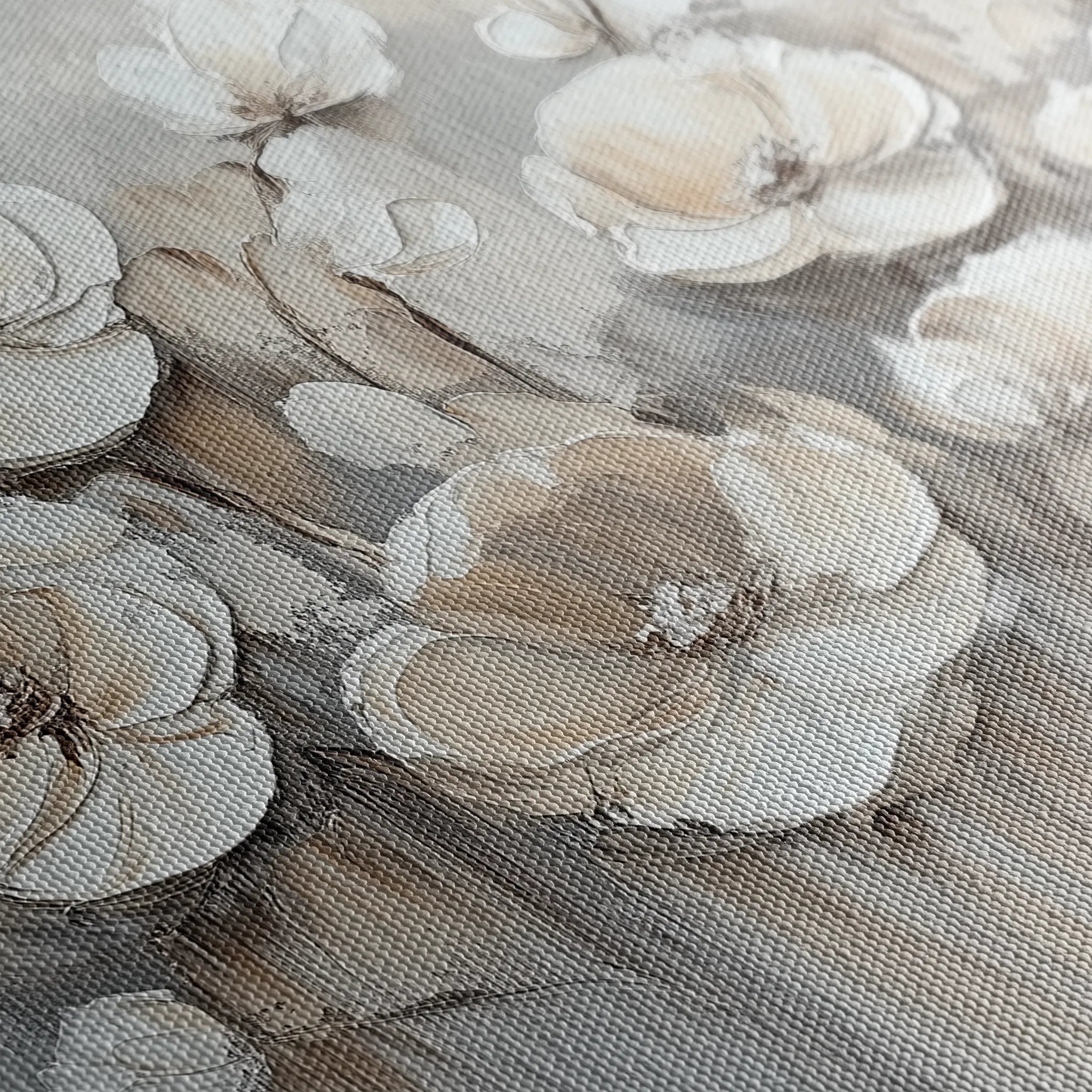Floral 793 Canvas Art 18" x 24" / 45 x 60 cm / Black