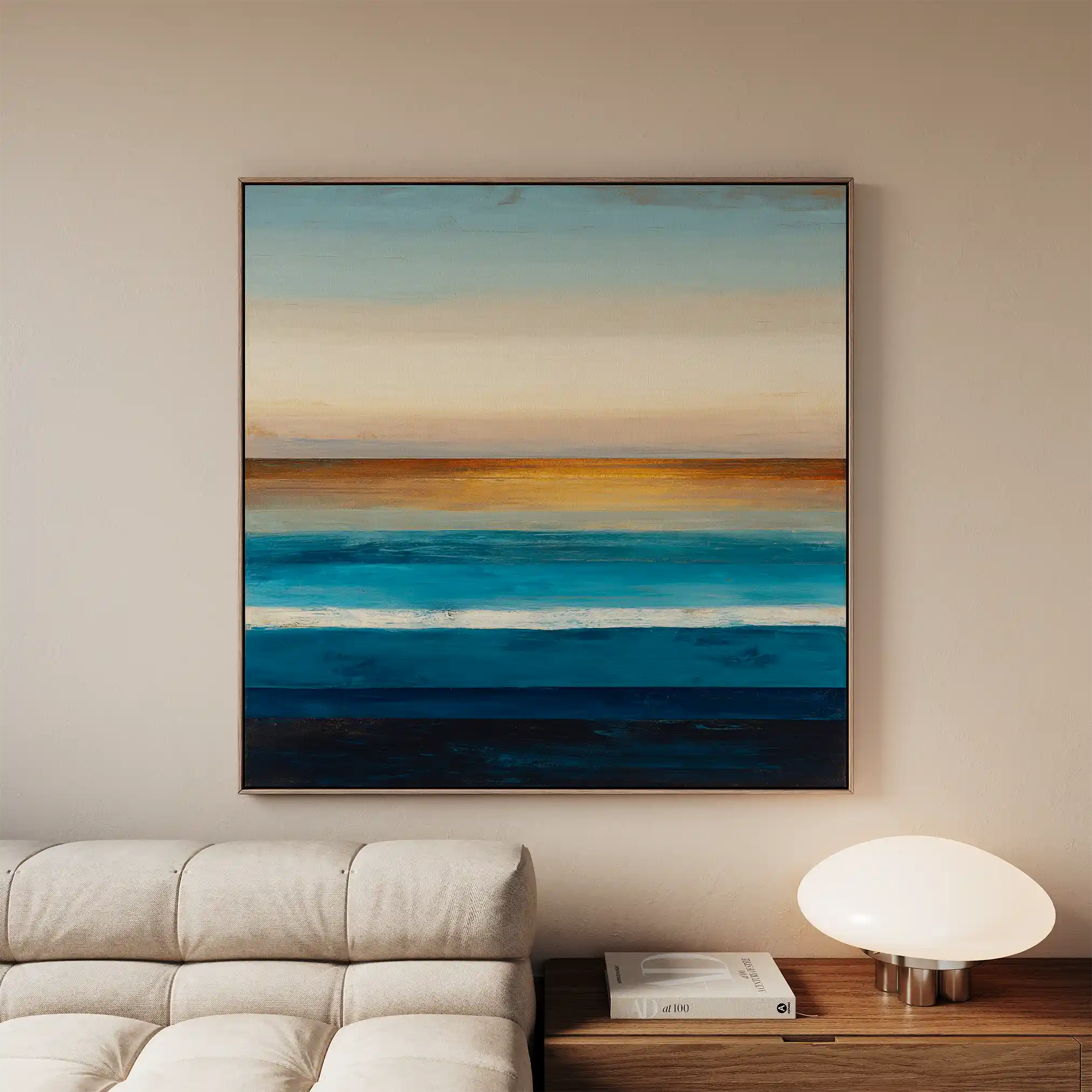 Abstract 794 Canvas Art 16" x 16" / 40 x 40 cm / Black