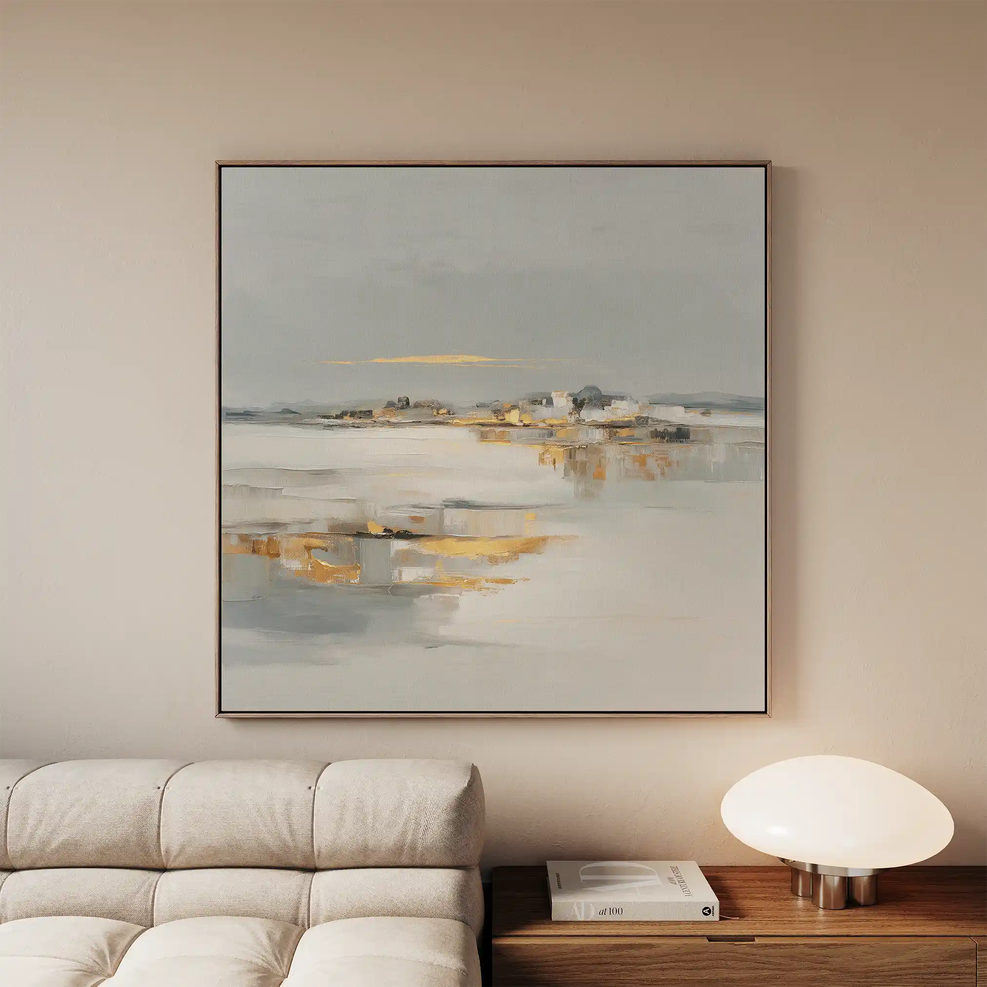 Abstract 795 Canvas Art 16" x 16" / 40 x 40 cm / Black