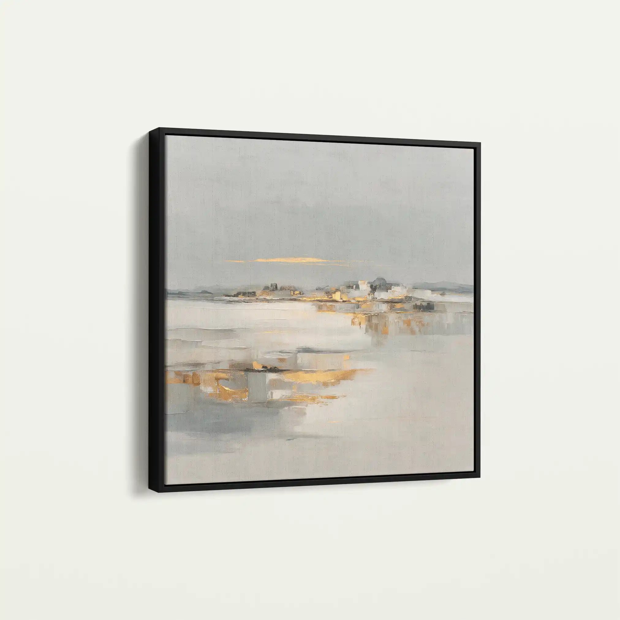 Abstract 795 Canvas Art 16" x 16" / 40 x 40 cm / Black