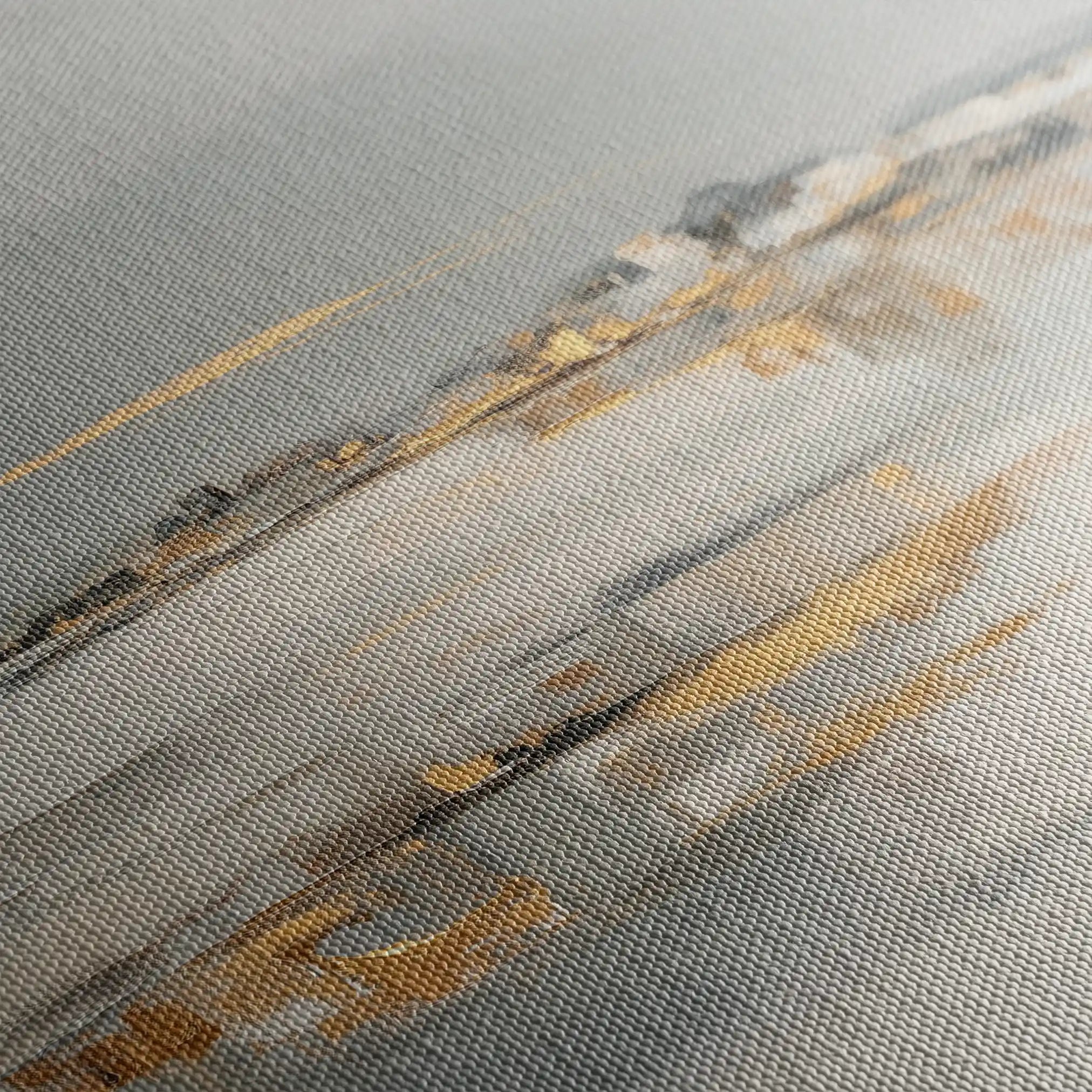 Abstract 795 Canvas Art 16" x 16" / 40 x 40 cm / Black
