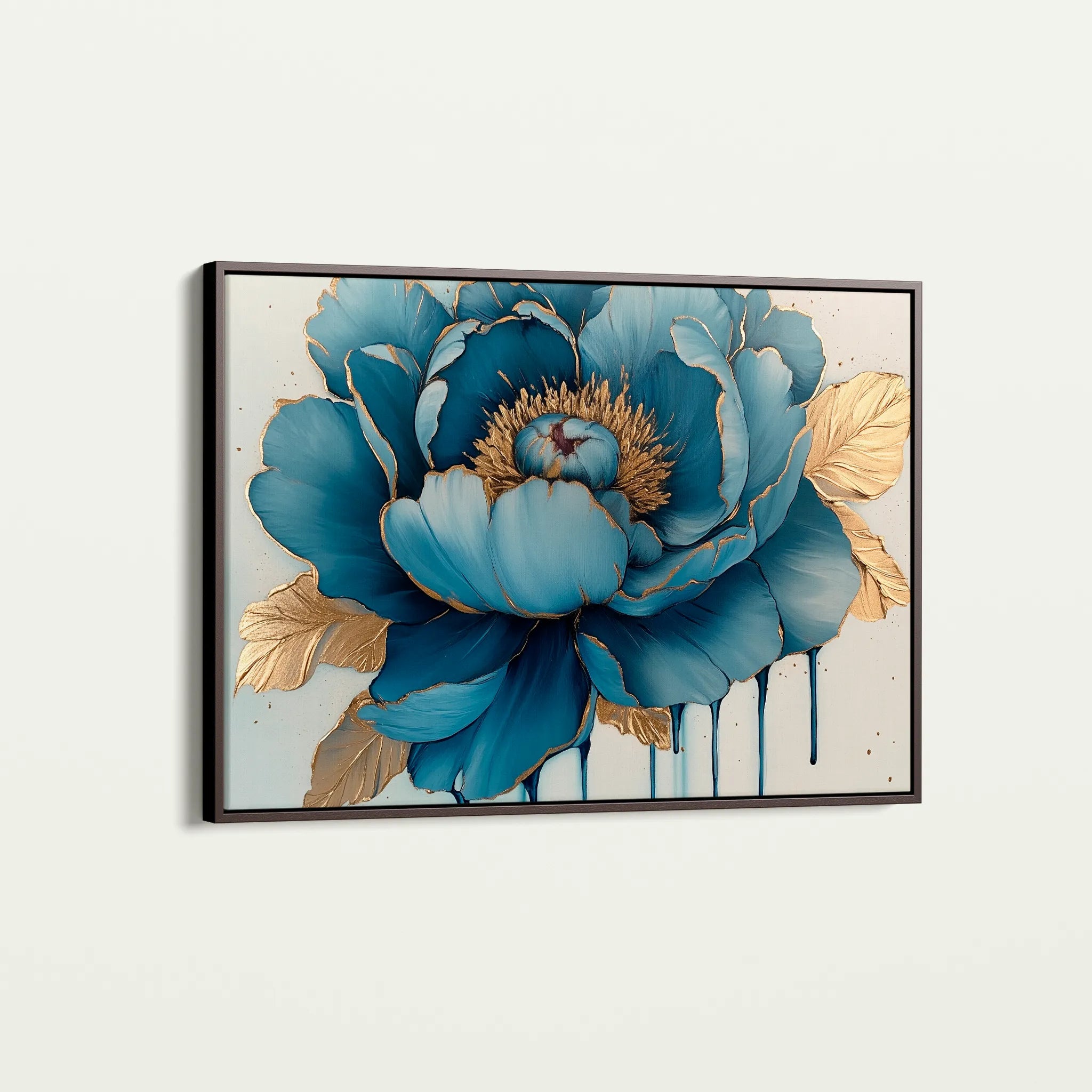 Floral 796 Canvas Art 18" x 24" / 45 x 60 cm / Black