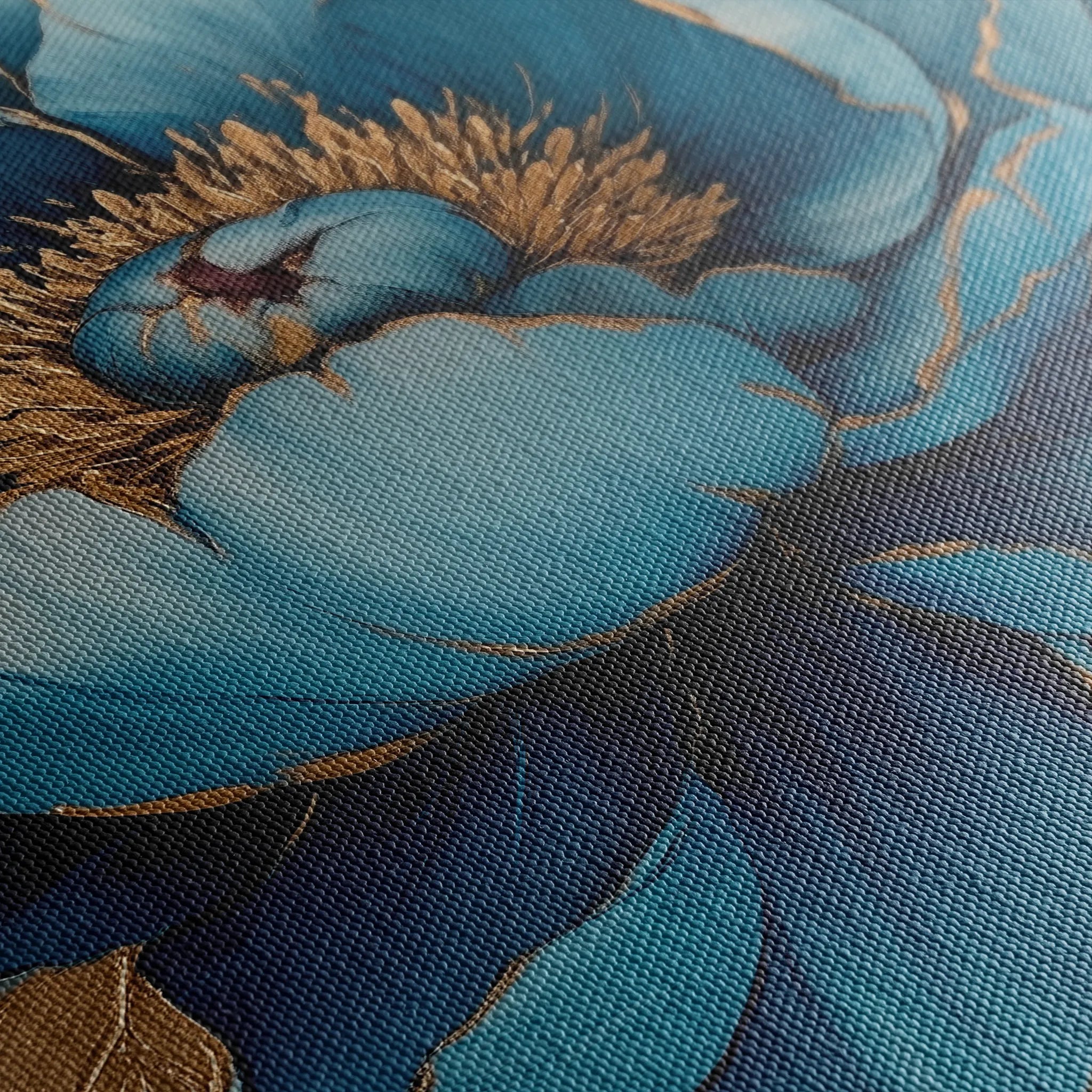 Floral 796 Canvas Art 18" x 24" / 45 x 60 cm / Black