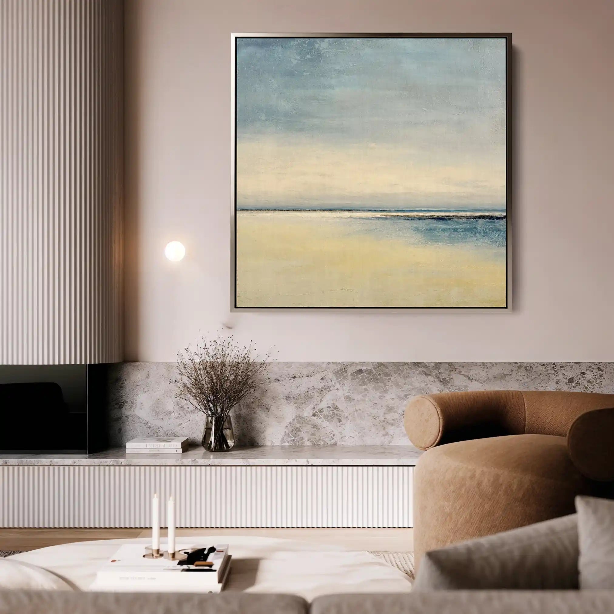 Abstract 797 Canvas Art 16" x 16" / 40 x 40 cm / Black