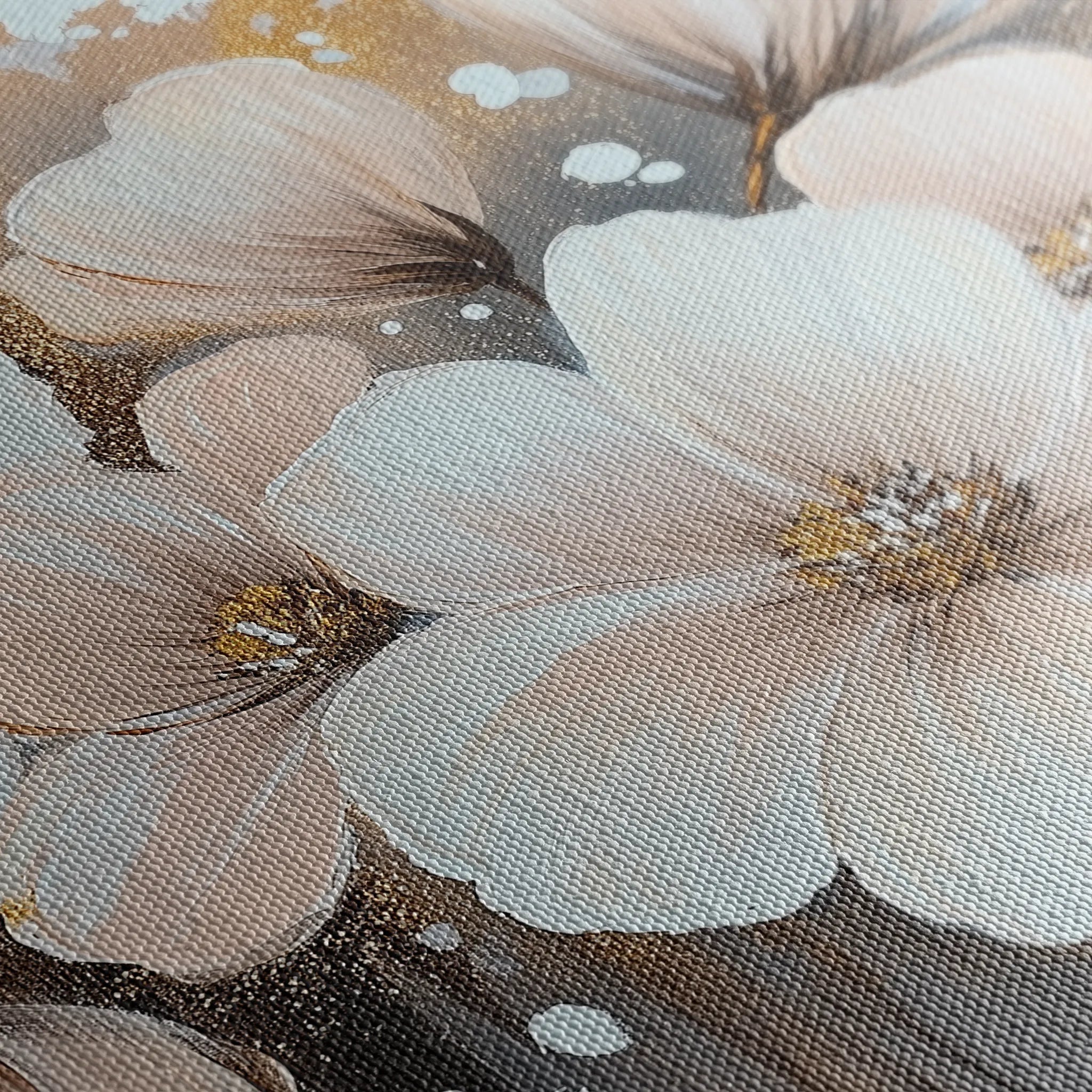 Floral 797 Canvas Art 18" x 24" / 45 x 60 cm / Black