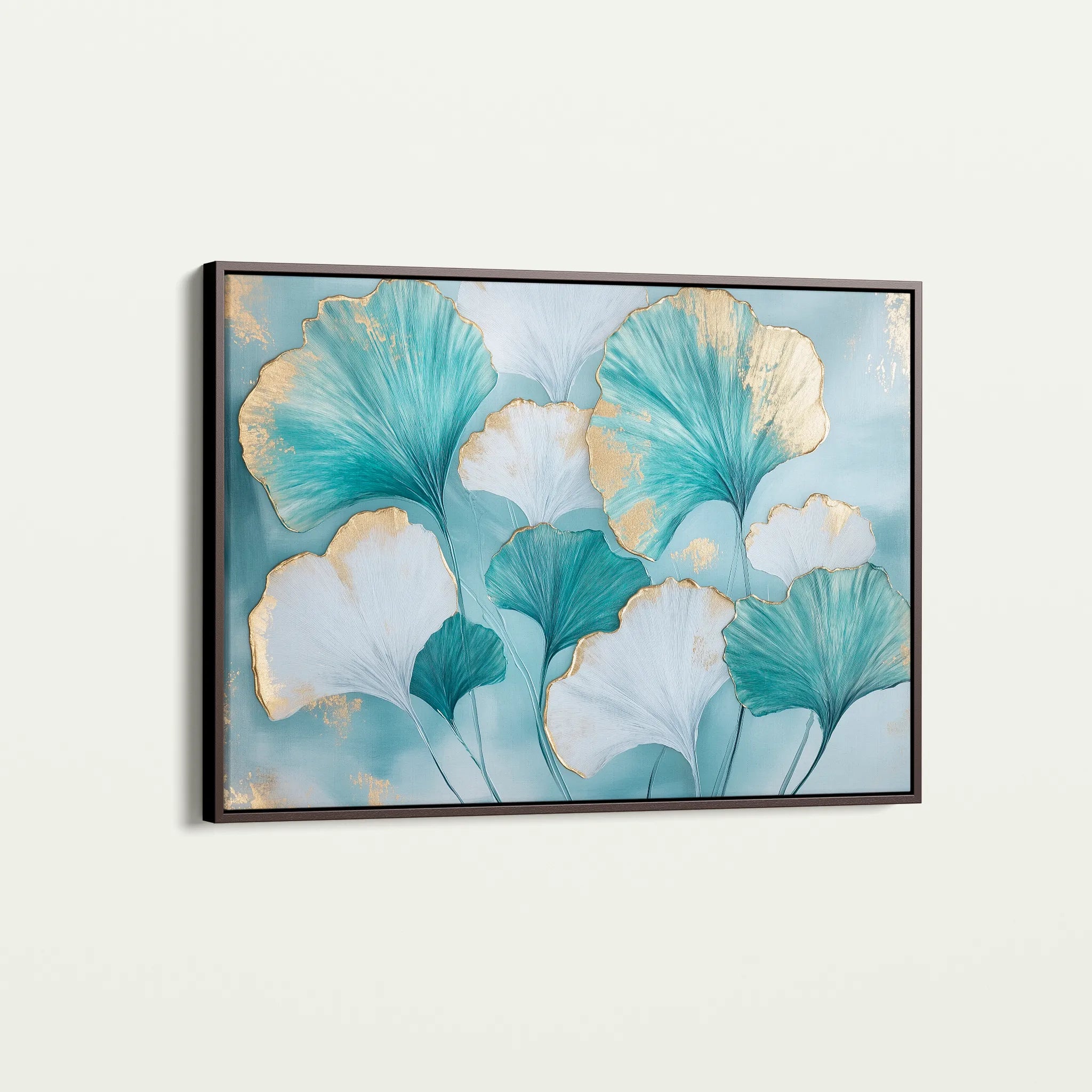 Floral 798 Canvas Art 18" x 24" / 45 x 60 cm / Black