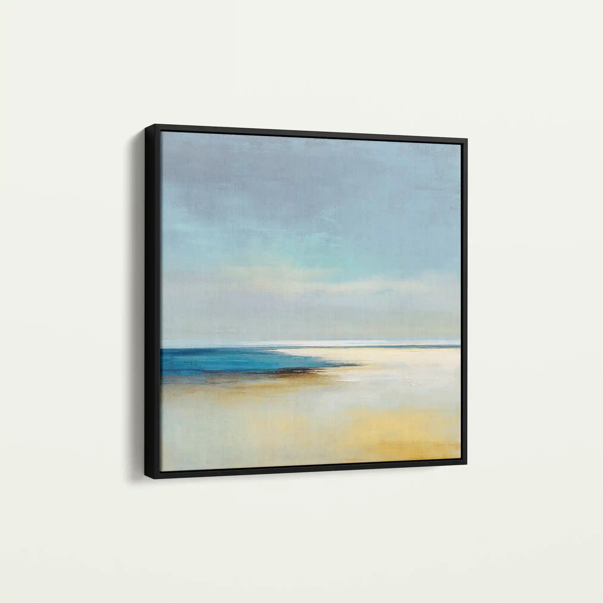 Abstract 801 Canvas Art 16" x 16" / 40 x 40 cm / Black